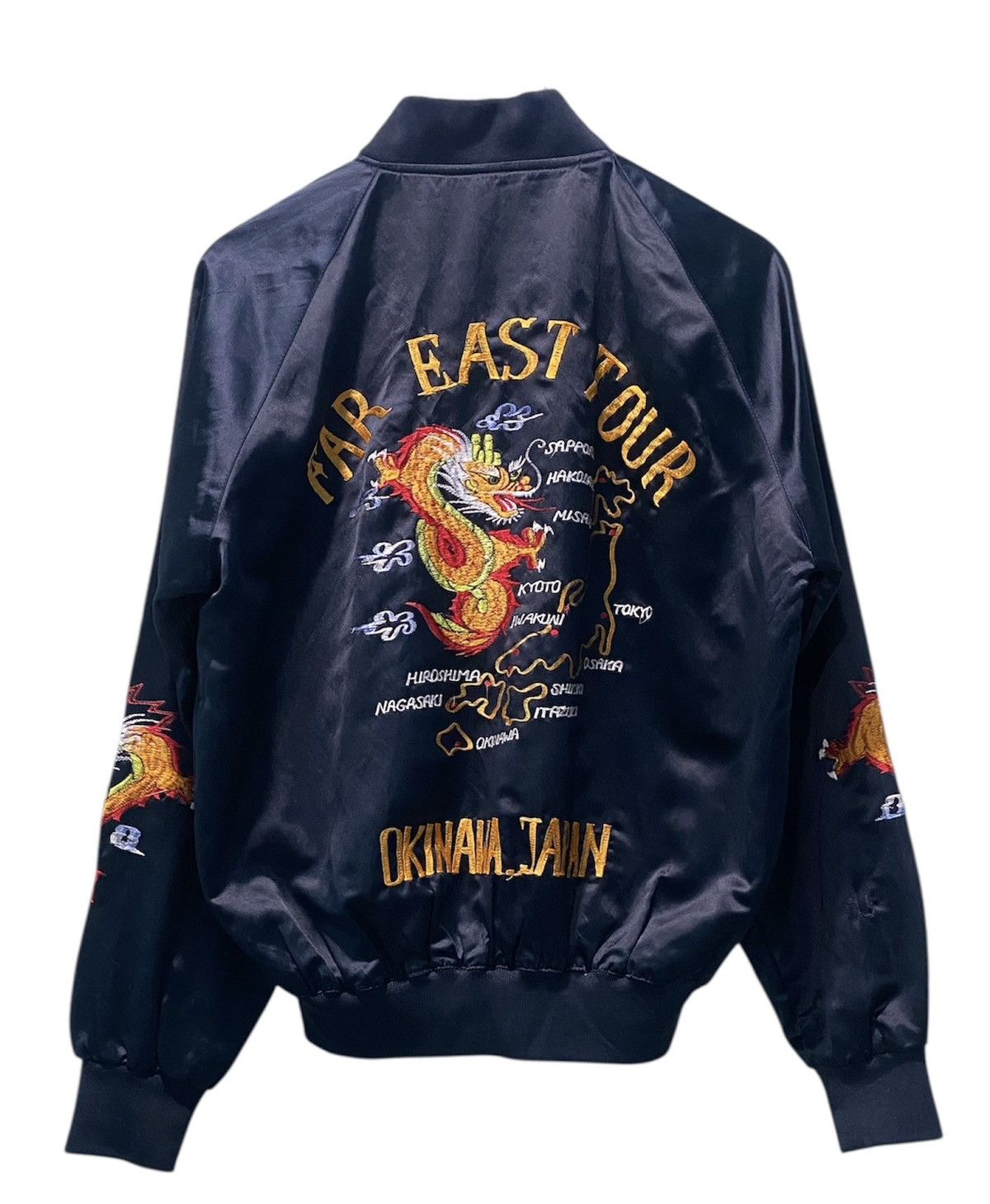 Japanese Brand Dragon Far East Tour Okinawa Japan Sukajan Satin Jacket Size US M / EU 48-50 / 2 - 1 Thumbnail