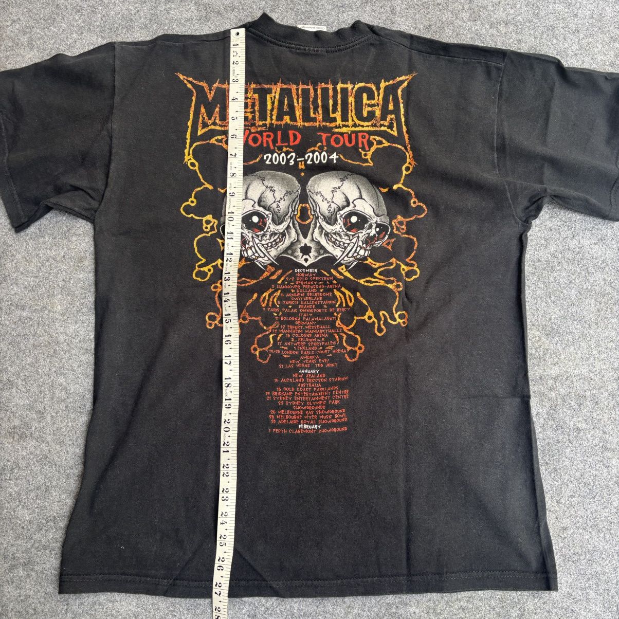 Metallica Vintage Metallica Pushead 2003 World Tour T shirt Size US L / EU 52-54 / 3 - 7 Thumbnail