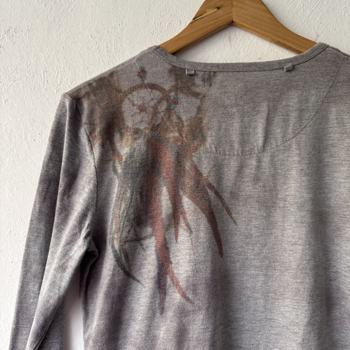 Japanese Brand 2000s in the attic ox bone feather lgb ifsix long sleeve Size US L / EU 52-54 / 3 - 9 Thumbnail