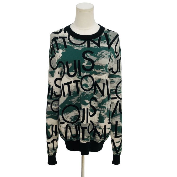 Louis Vuitton Louis Vuitton Logo Pattern Sweatshirt Size M Size US M / EU 48-50 / 2 - 1 Thumbnail