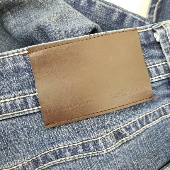 Vintage TK Axel Blue Jeans Denim Mens 36x30 Slim Boot Cut Pants Size US 36 / EU 52 - 11 Thumbnail