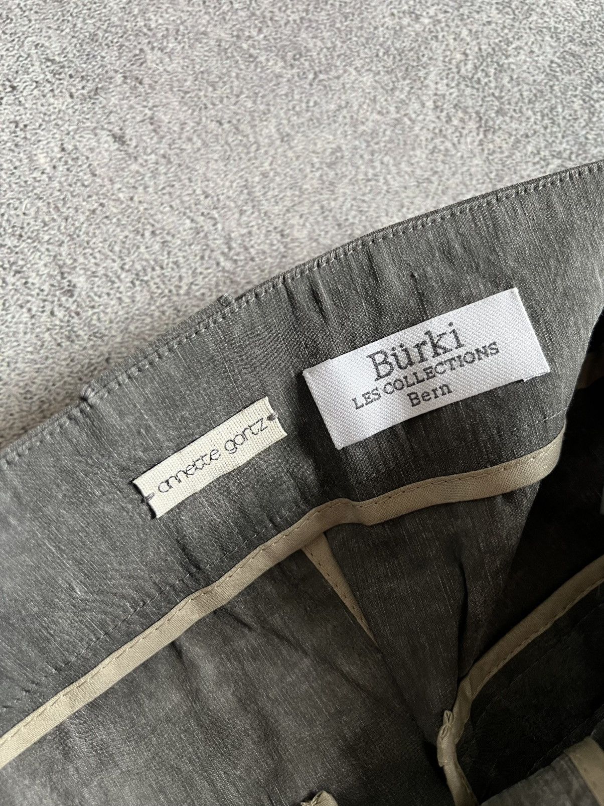 Annette Gortz Annette Gortz Sz 40 Crinkle Straight Kiss Skirt Linen Blend Size 27" / US 4 / IT 40 - 10 Thumbnail