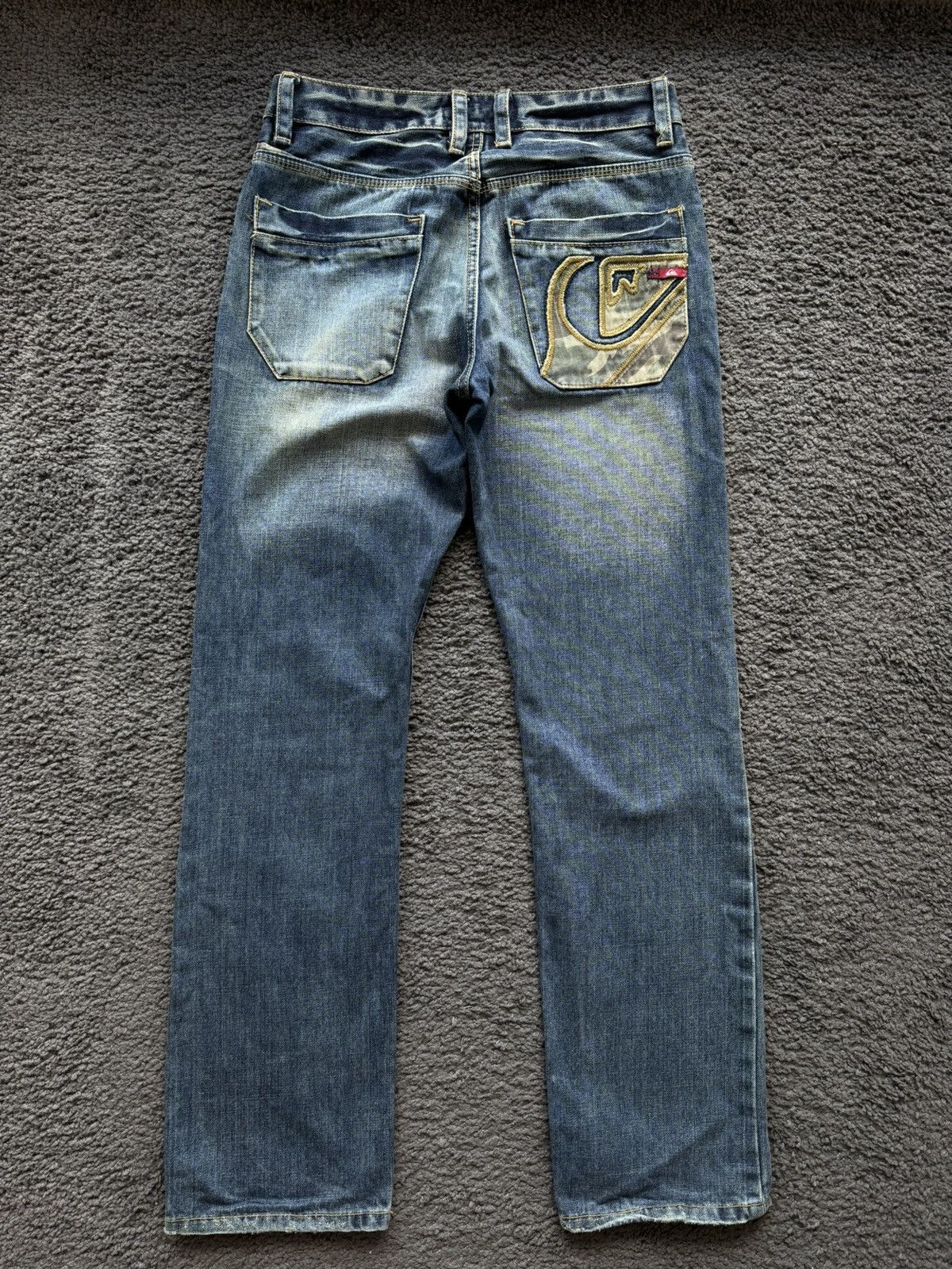 Quiksilver × Vintage Vintage Quiksilver usa Faded Denim Jeans Y2K Style Size US 30 / EU 46 - 4 Thumbnail