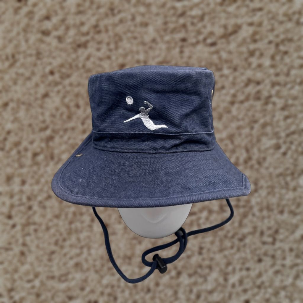 Vintage Big Accessories Blue Bucket Hat Adult One Size Cotton Lightweight Sports Beach Camping Unisex Size ONE SIZE - 1 Thumbnail