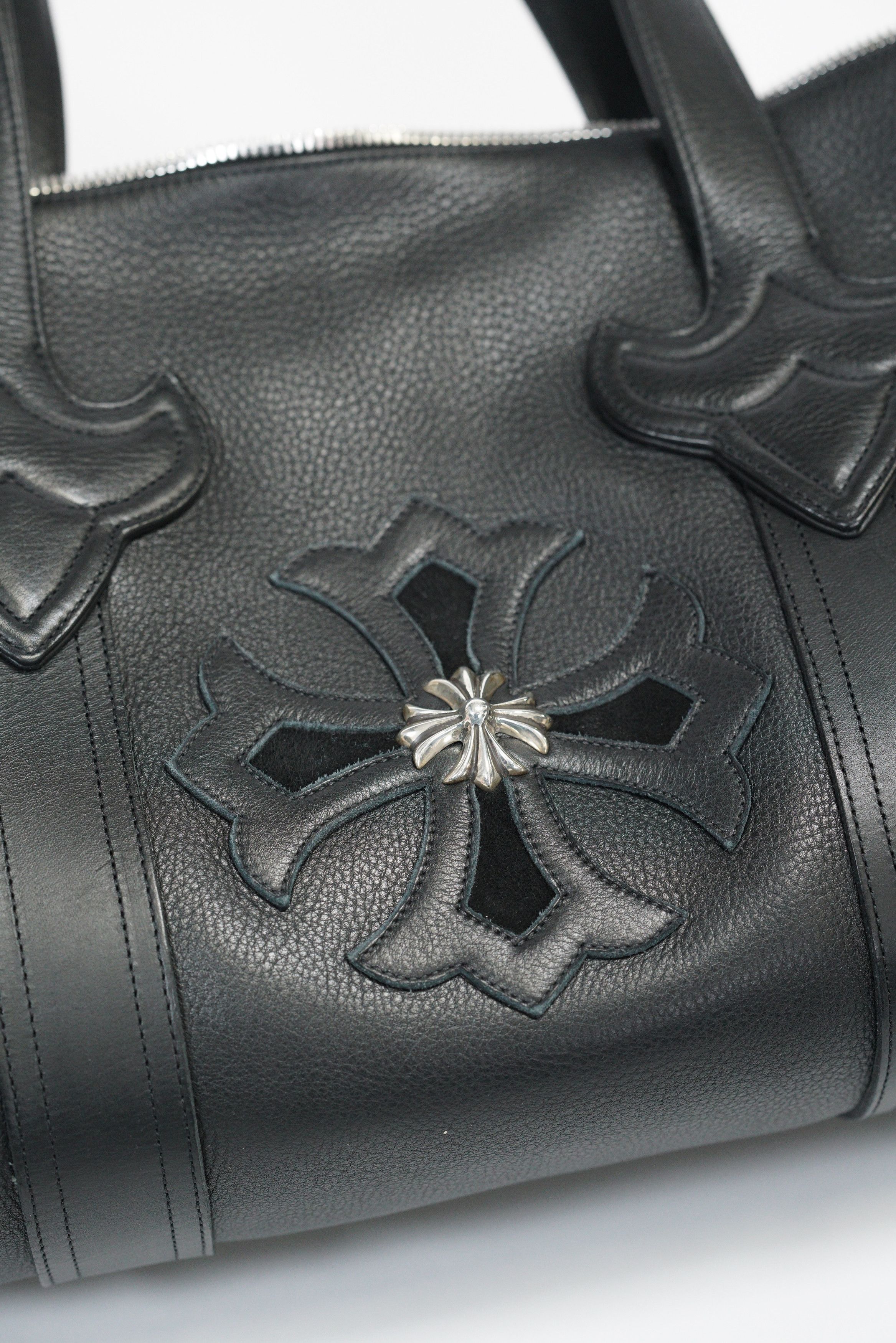 Chrome Hearts Chrome Hearts Duffle Tiny Boston Bag in Black Leather Size ONE SIZE - 13 Thumbnail