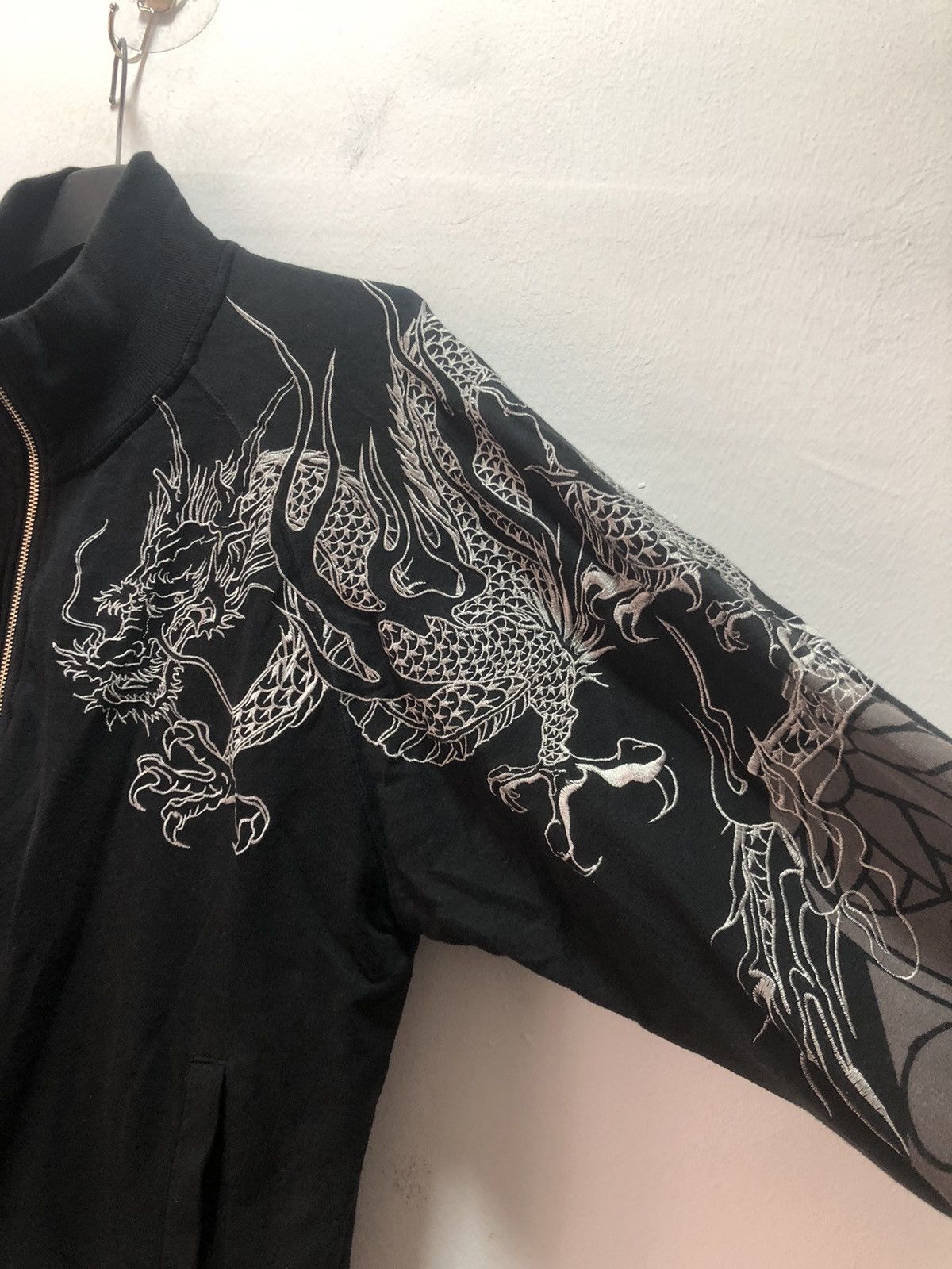 Japanese Brand KARAKURI Tamashi Sweater Zip Dragon Jacket Japan Sweatshirt Size US XL / EU 56 / 4 - 4 Thumbnail