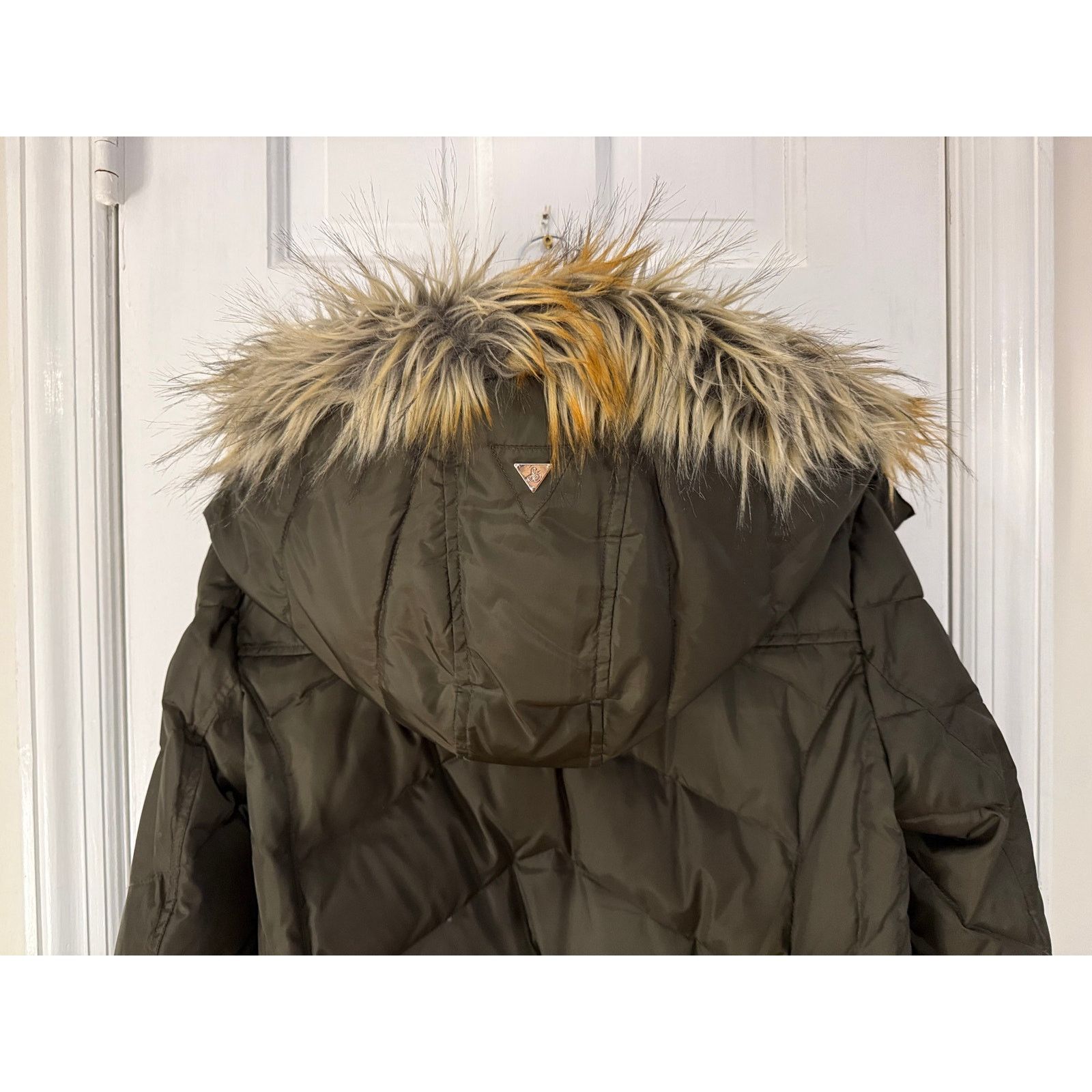 Sam Edelman Sam Edelman Brown/Green Quilted Down Anorak Women's - Large Size L / US 10 / IT 46 - 6 Thumbnail