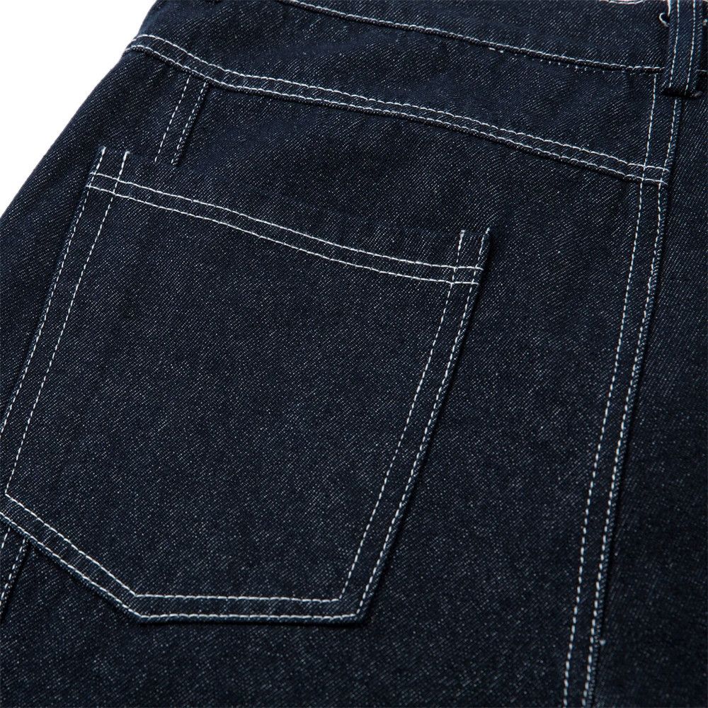 Jean Men's trendy irregular stitching wide-leg scimitar jeans Size US 32 / EU 48 - 4 Thumbnail