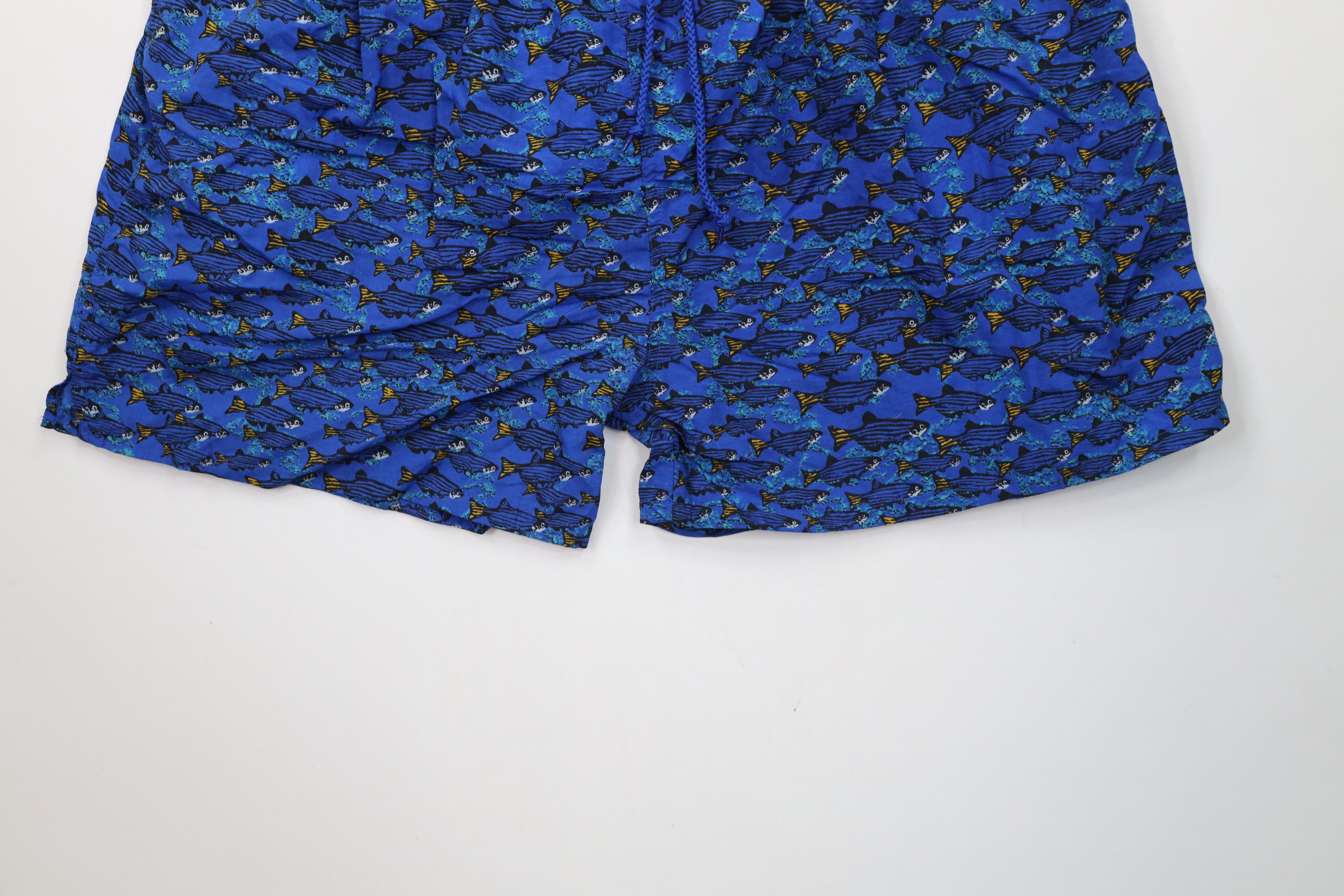 Vintage Deadstock Vintage 90s Streetwear Print Lined Shorts Trunks Size US 36 / EU 52 - 2 Thumbnail