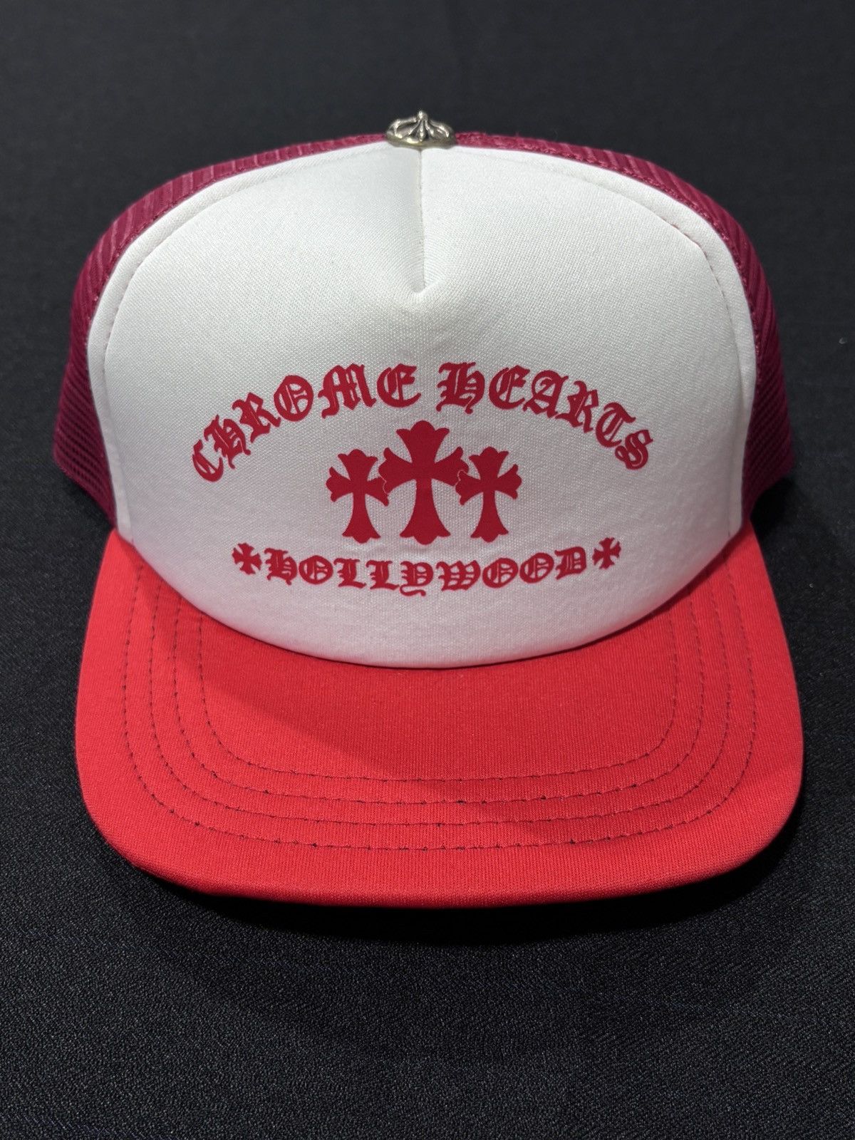 Chrome Hearts Red King Taco Hat