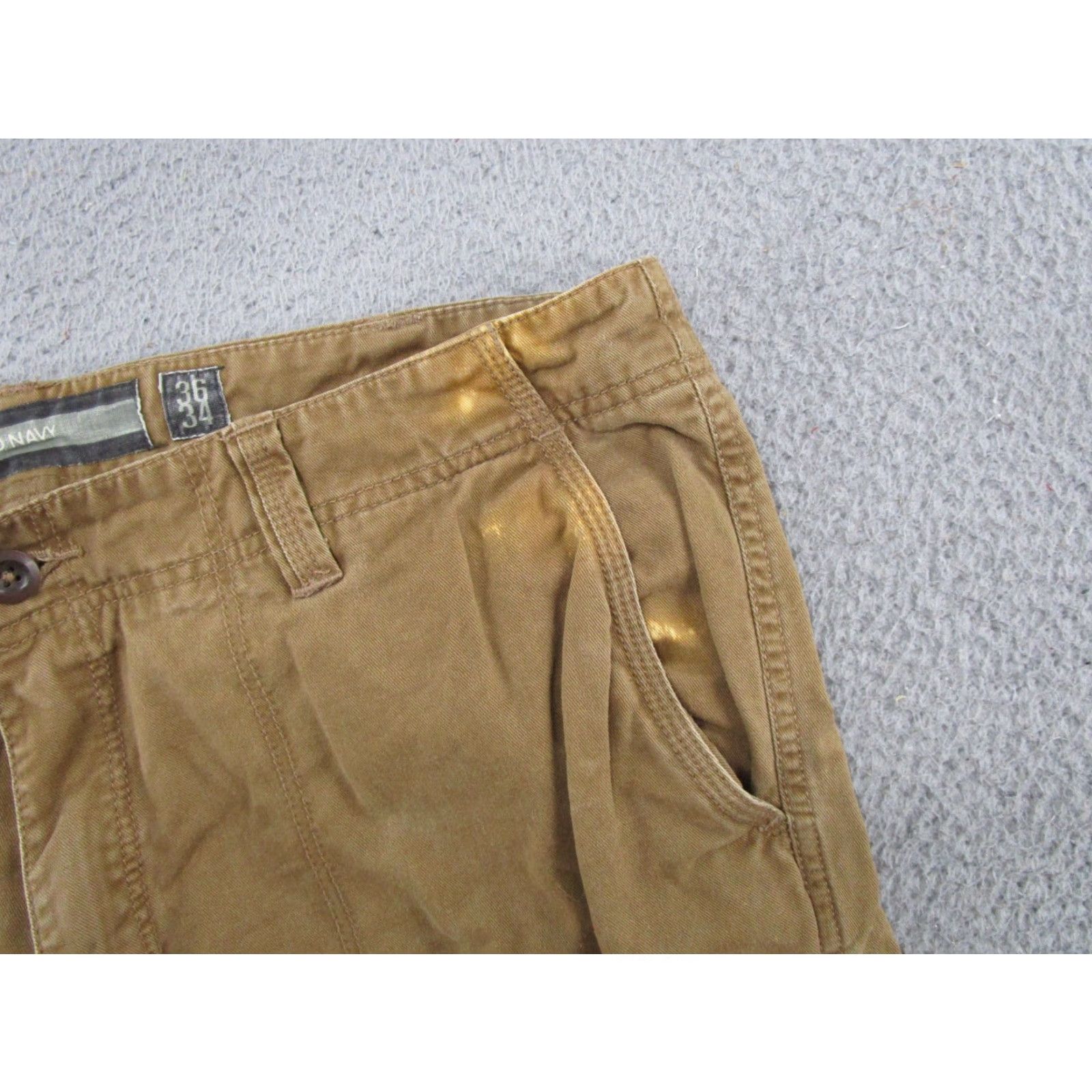 Old Navy Old Navy Y2K Loose Brown Cargo Pants 36x34 Utility Workwear Skater Grunge Size US 36 / EU 52 - 4 Thumbnail
