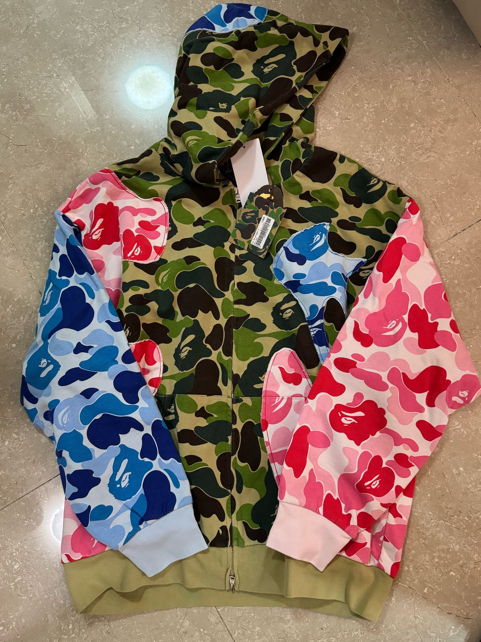 Bape ABC Camo Separate Shark Full Zip Hoodie | Grailed