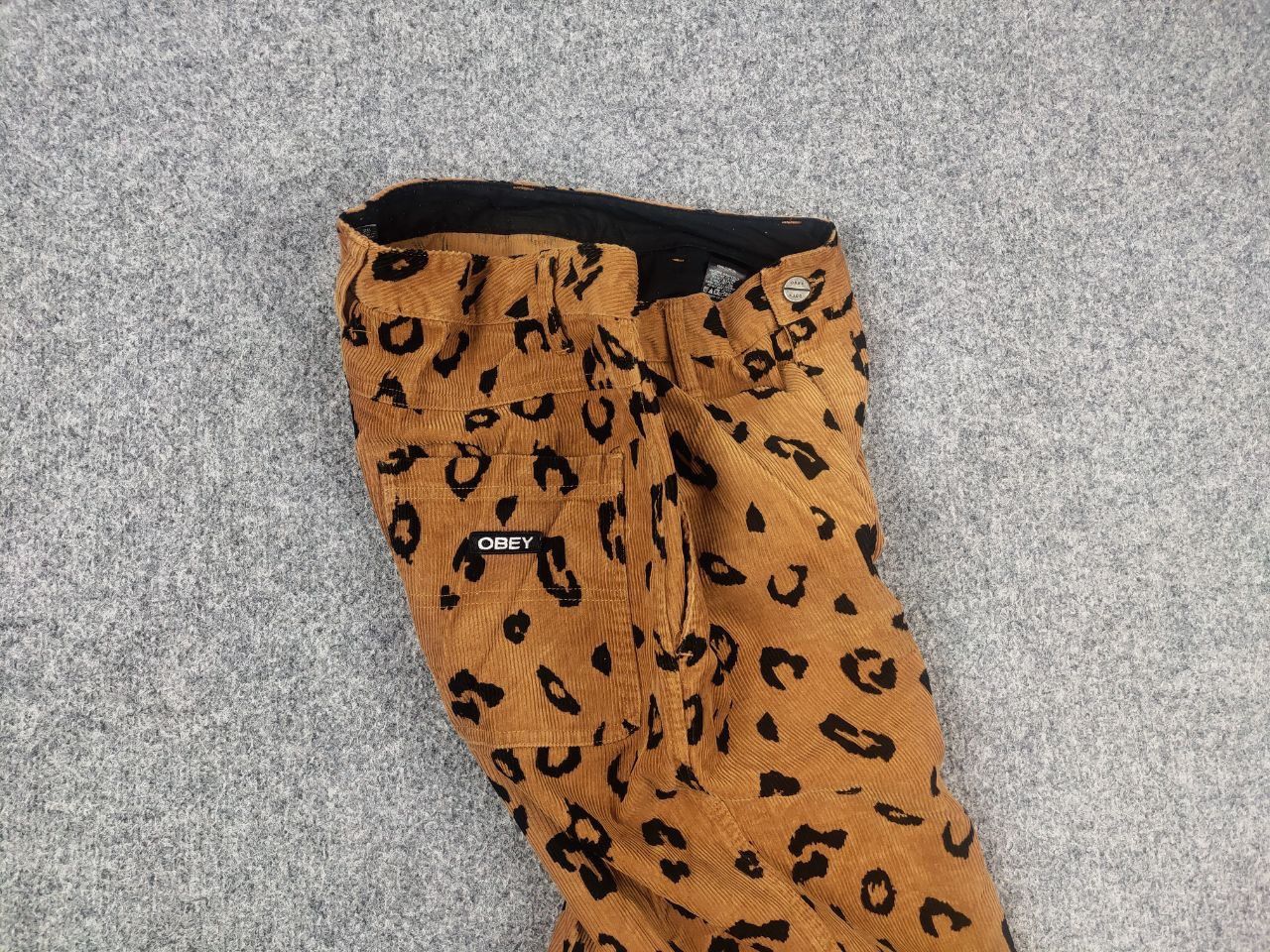 Obey Obey Abbott Painter Leopard Corduroy pants Vintage Y2K Size 28" / US 6 / IT 42 - 10 Thumbnail