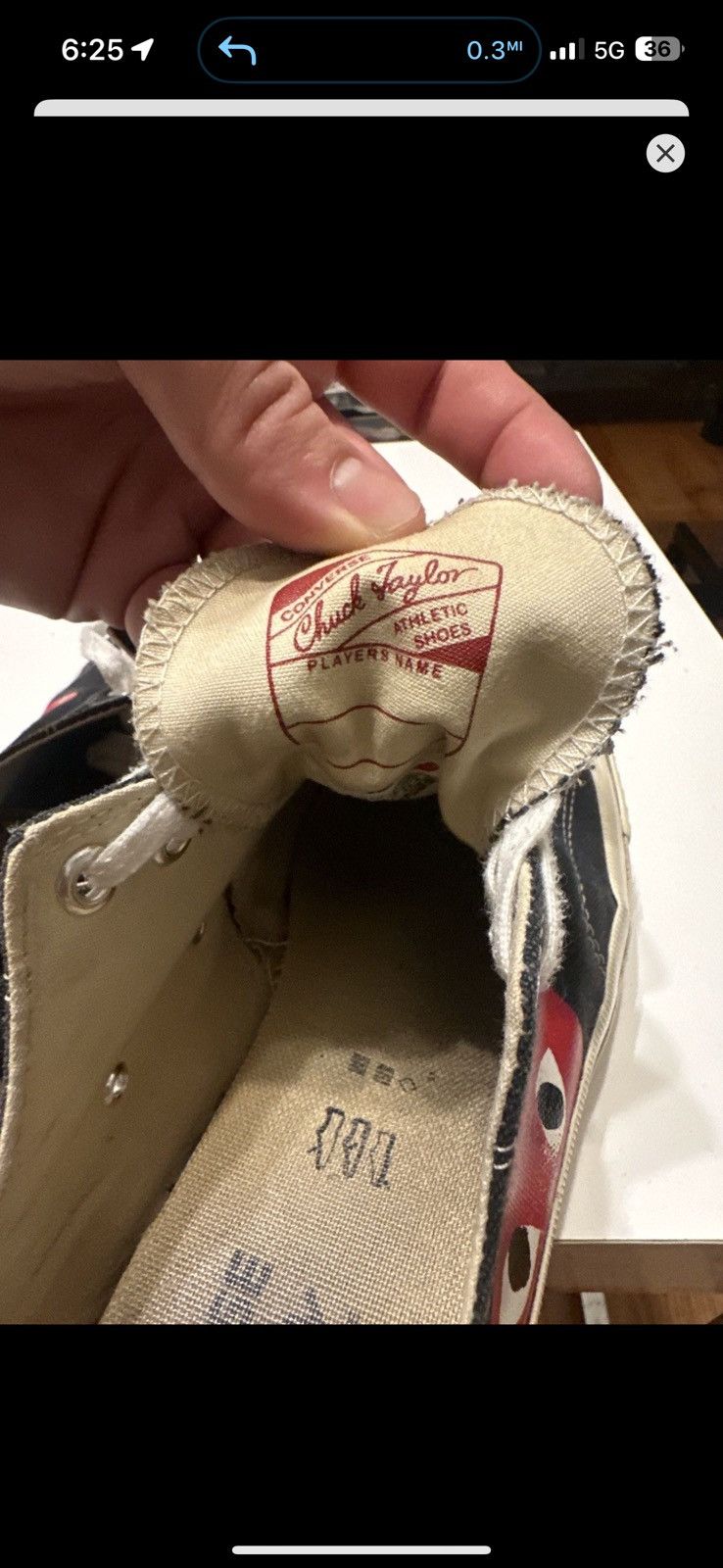 CDG by Comme des Garcons Comme De Garcons Converse collab Size US 9 / EU 42 - 7 Thumbnail