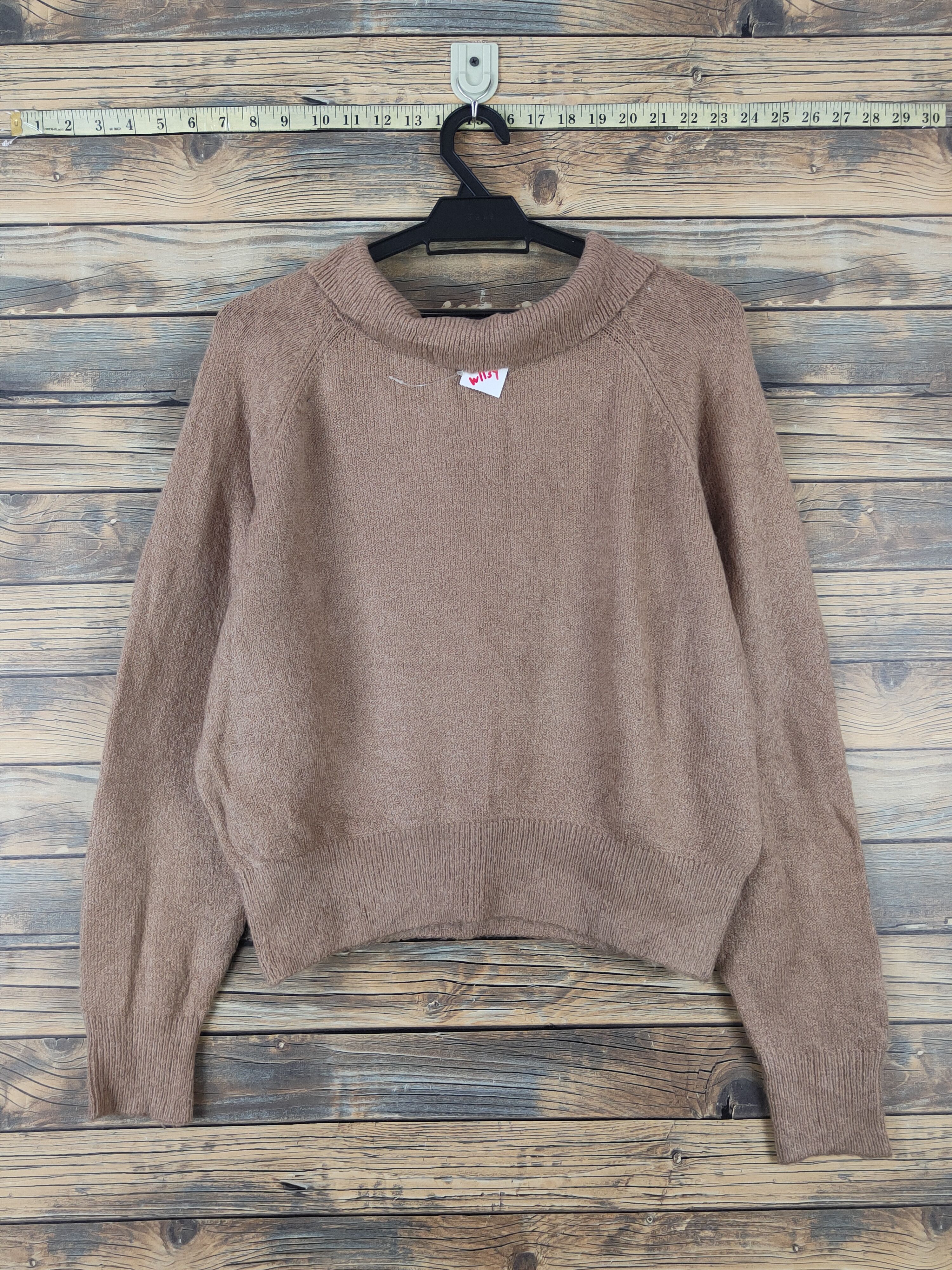 Earth Music & Ecology Brown Knitwear Crop Tops #W1139