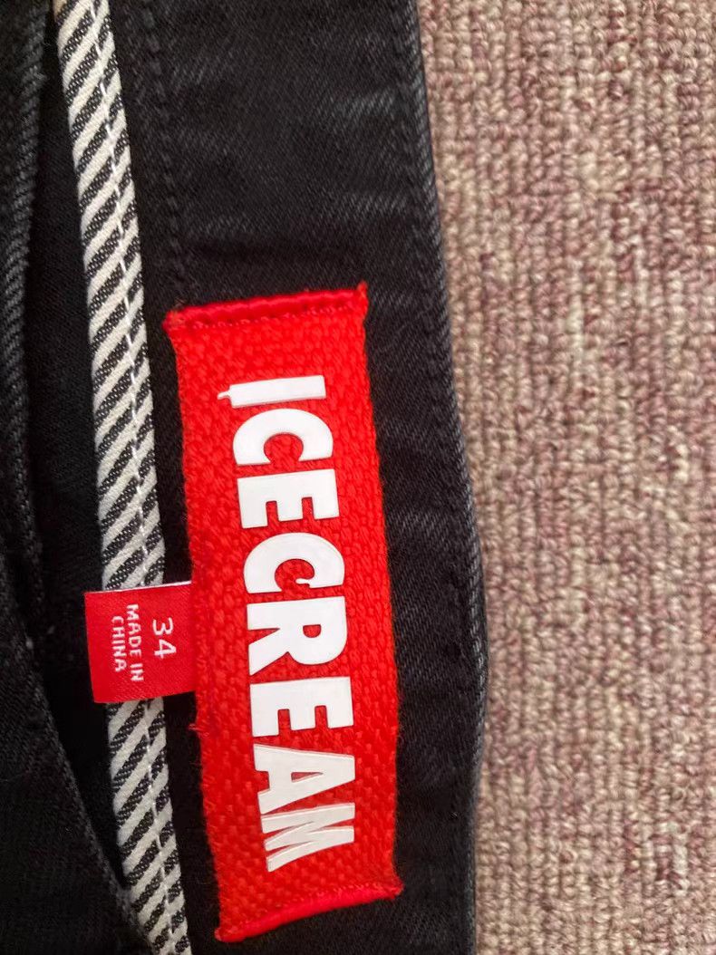 Billionaire Boys Club BBC ICE CREAM Flying Dog Print High-Street Jeans Size US 34 / EU 50 - 2 Thumbnail