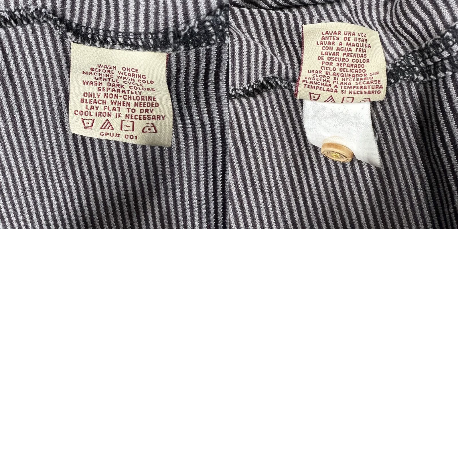 Vintage Jamaica Jaxx Mens Polo Shirt XL Modal Polyester Dark Gray Stripe Beach Luau Size US XL / EU 56 / 4 - 9 Thumbnail