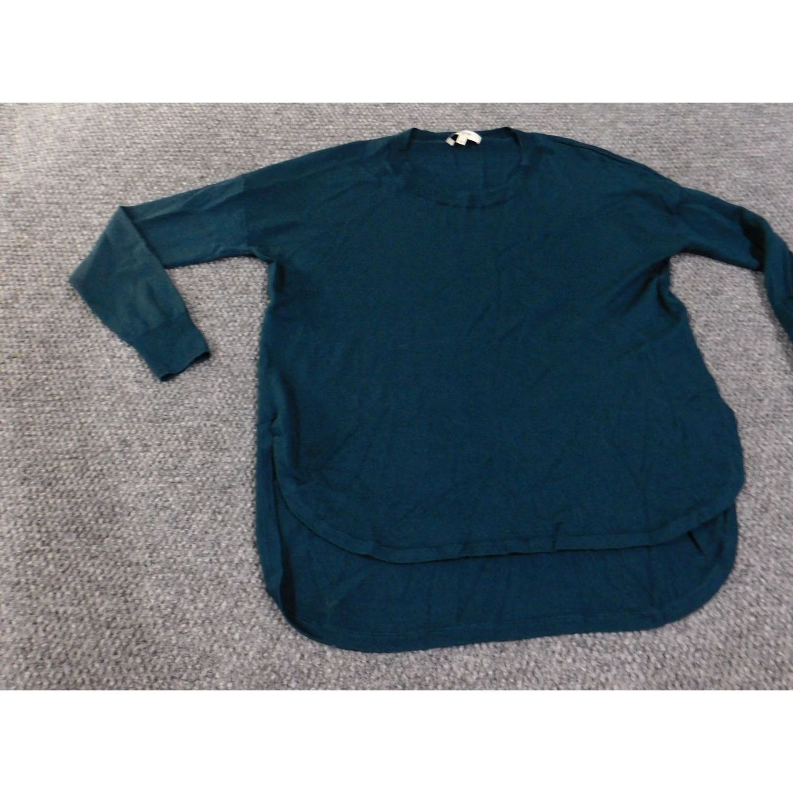 Madewell VINTAGE? No — Madewell Sweater Womens Small Blue High Low Pullover Lightweight Merino Wool Knit Size S / US 4 / IT 40 - 3 Thumbnail