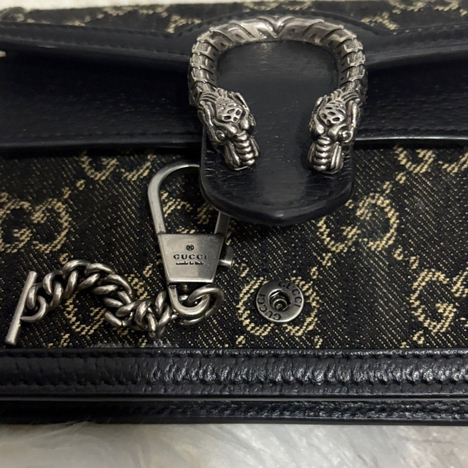 Gucci Gucci Dionysus Mini GG Authentic Denim Bag (item #155) Size ONE SIZE - 11 Thumbnail