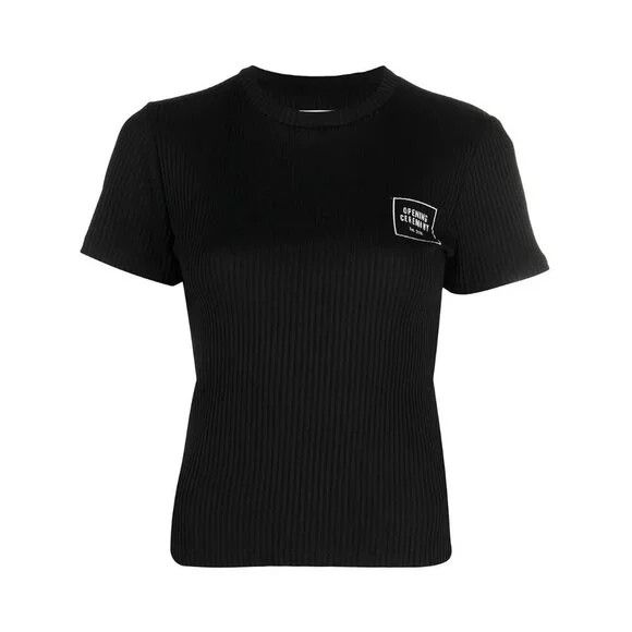Opening Ceremony Opening Ceremony Box Logo-Print Rib T-Shirt Size XS Womens Size XS / US 0-2 / IT 36-38 - 15 Thumbnail