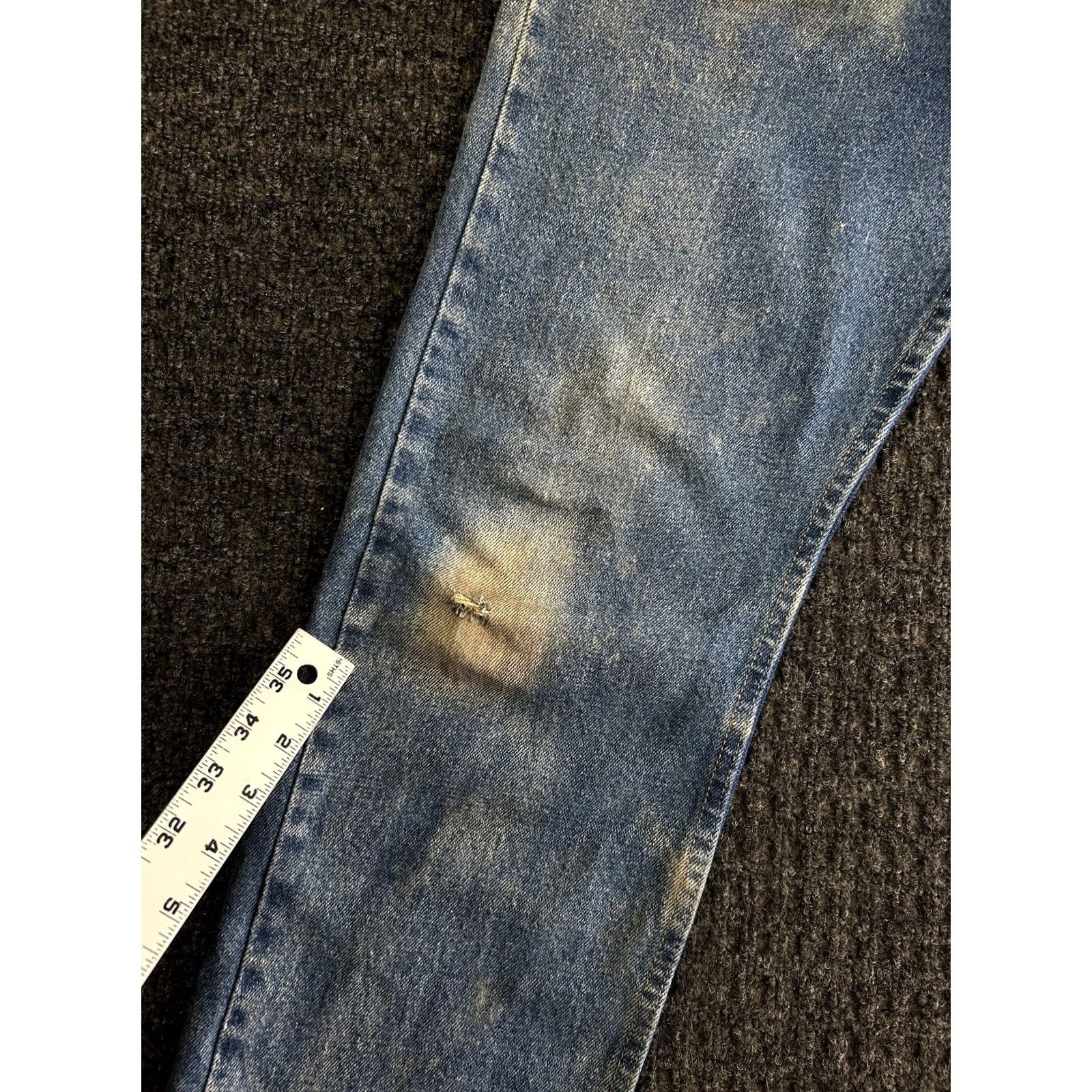 Wrangler Wrangler Jeans Mens 30 x 32 Relaxed Fit Denim Workwear 1097FXVMD Regular Blue Jeans Size US 30 / EU 46 - 6 Thumbnail
