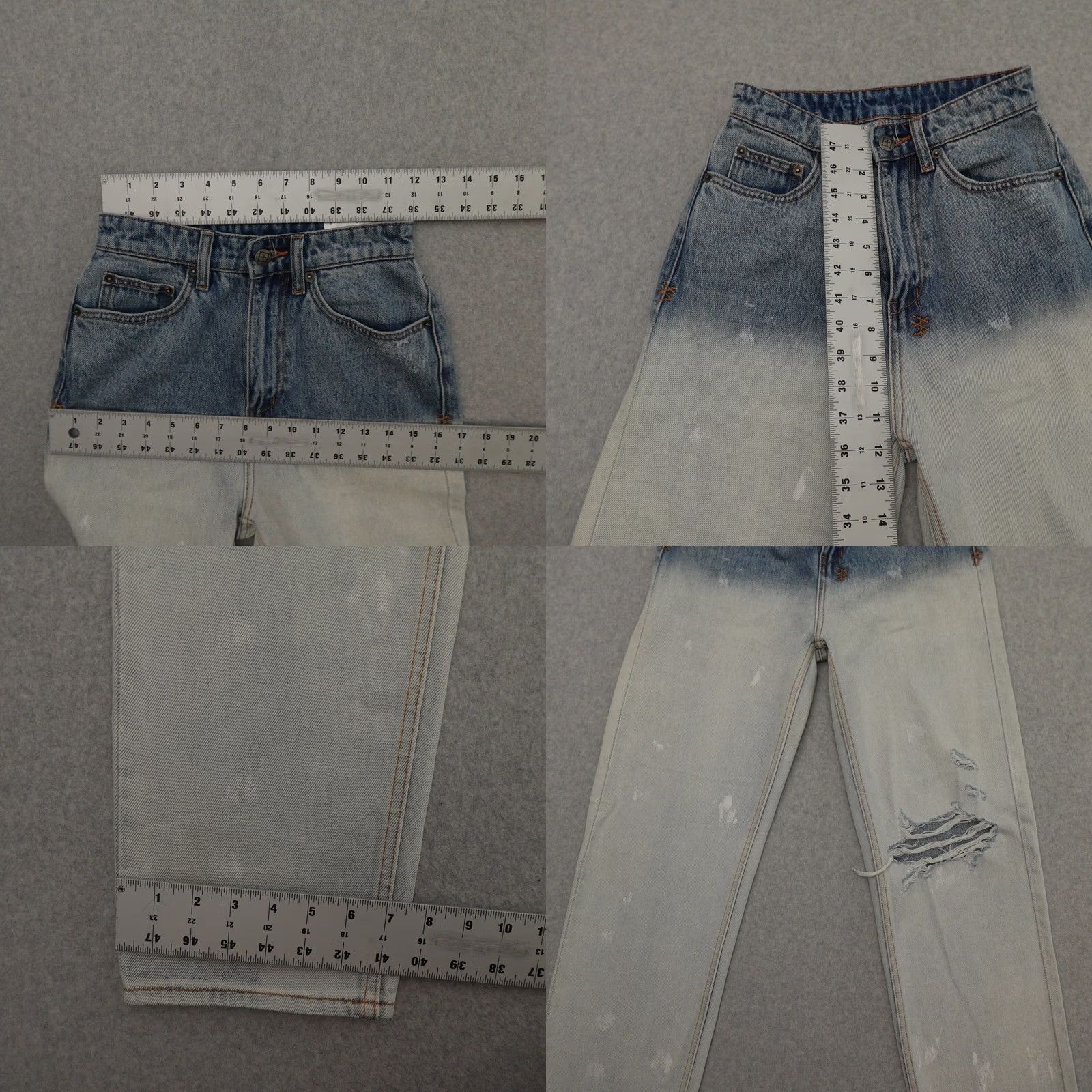 Ksubi Ksubi Jeans Womens 24 (24X33) Playback Mercury Dip-Dye High-Rise Jeans Shirt Size 42" / US 20 - 8 Thumbnail