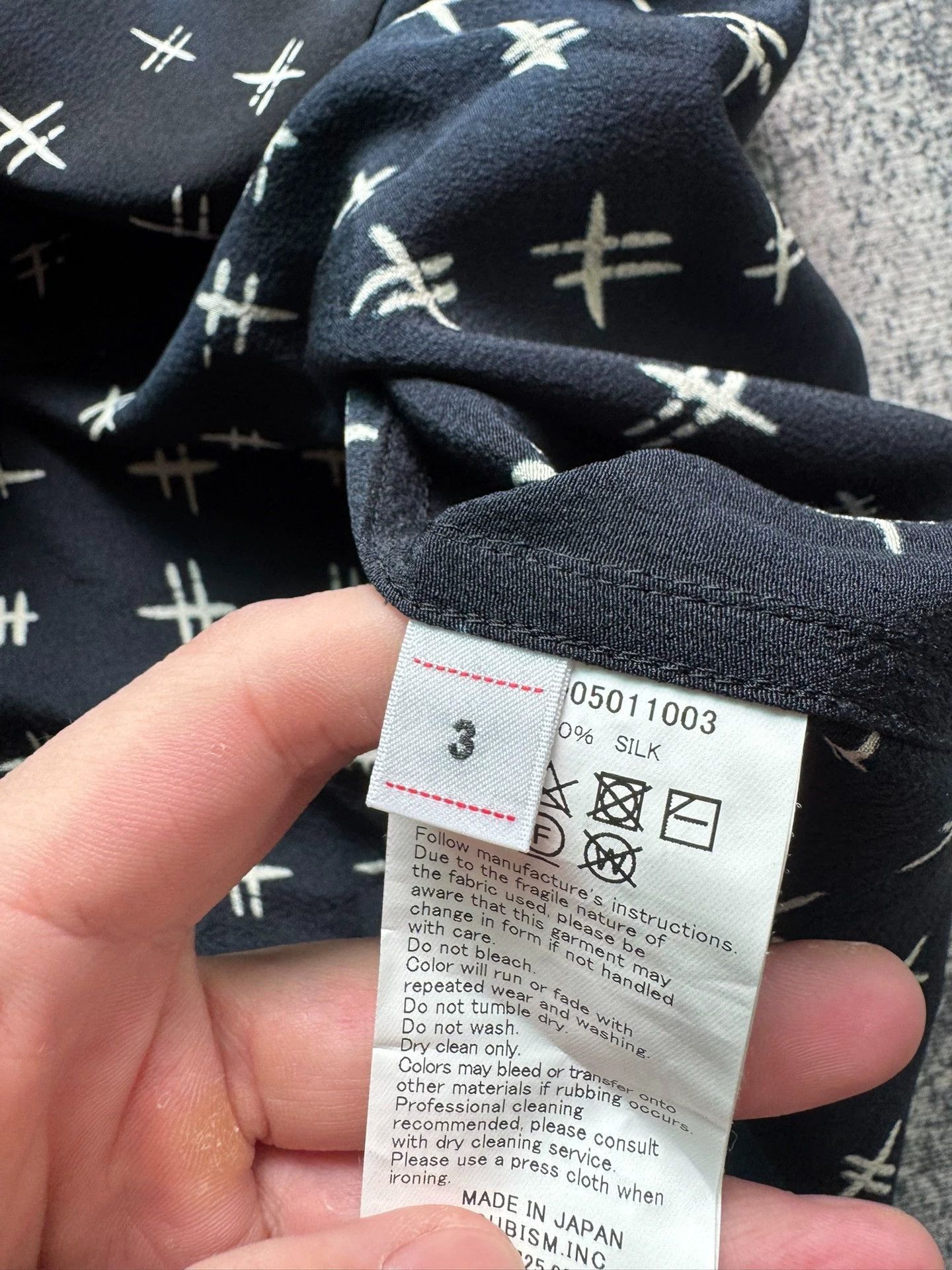 Visvim VISVIM 23SS ICT WALLIS SILK SHIRT NAVY 3 sizes Size US L / EU 52-54 / 3 - 4 Thumbnail