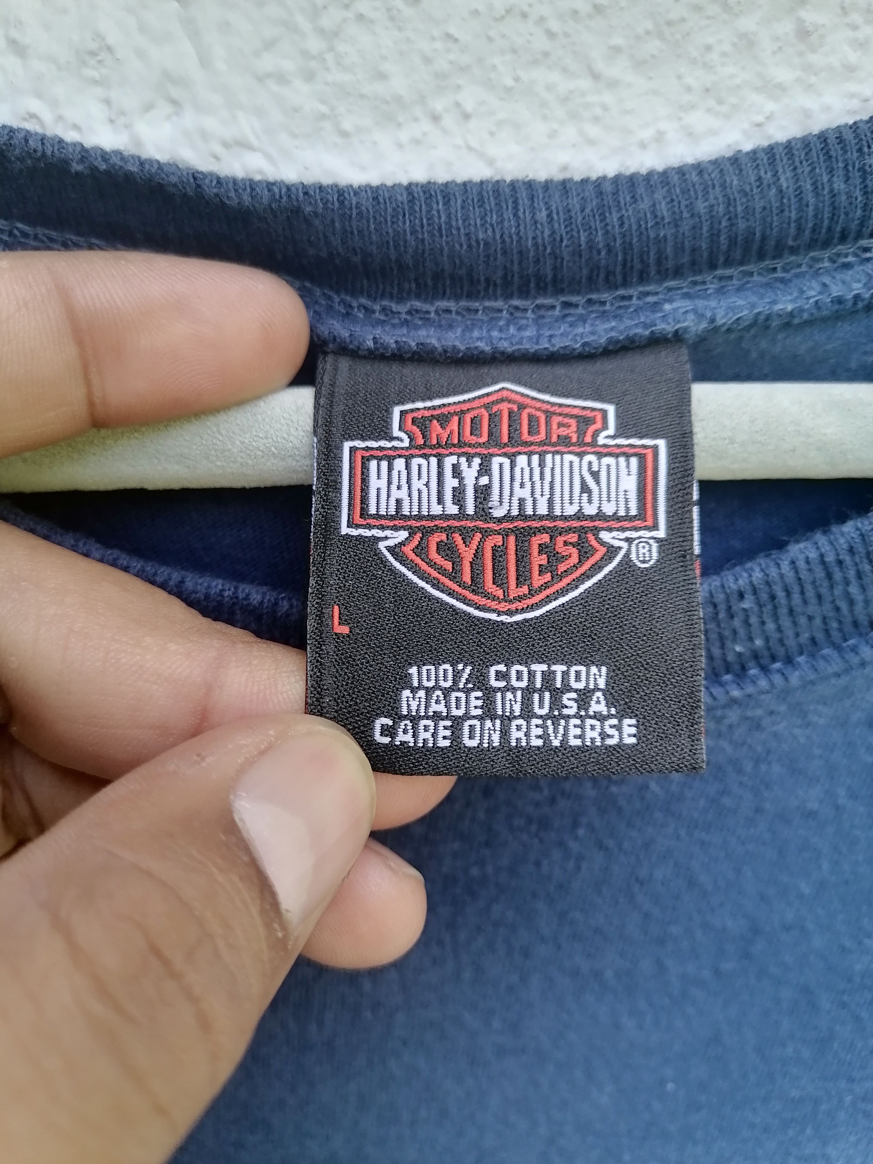 Harley Davidson × Vintage Vintage Harley Davidson Motorcycle Pocket T Size US L / EU 52-54 / 3 - 5 Thumbnail
