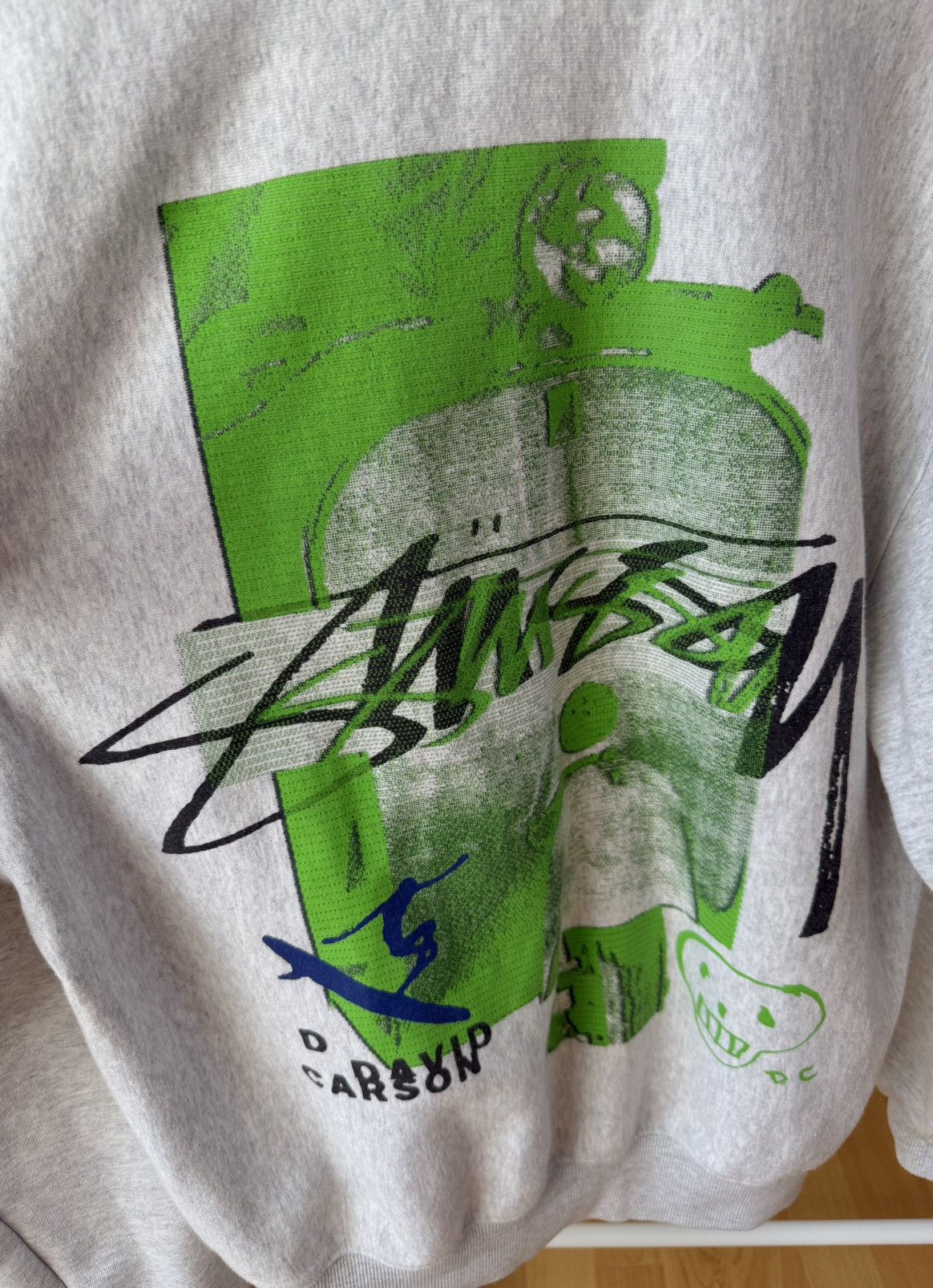 Stussy Stüssy David Carson Vespa Hoodie Ash Heather L Size US L / EU 52-54 / 3 - 5 Thumbnail
