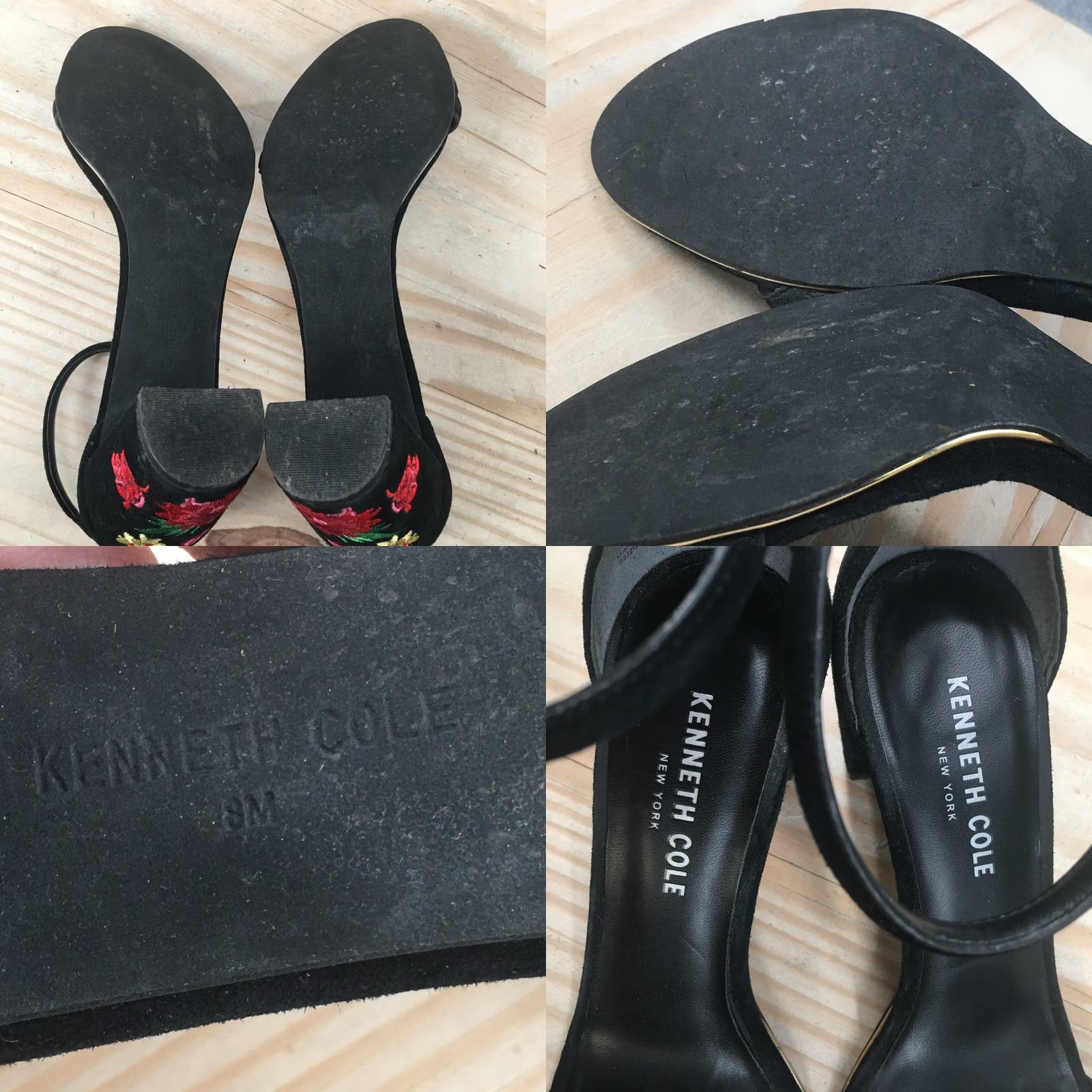 Kenneth Cole Kenneth Cole Heels Womens 8 M Buckle Straps Sandals Black Fabric Open Toe Block Heel Size US 8 / IT 38 - 9 Thumbnail