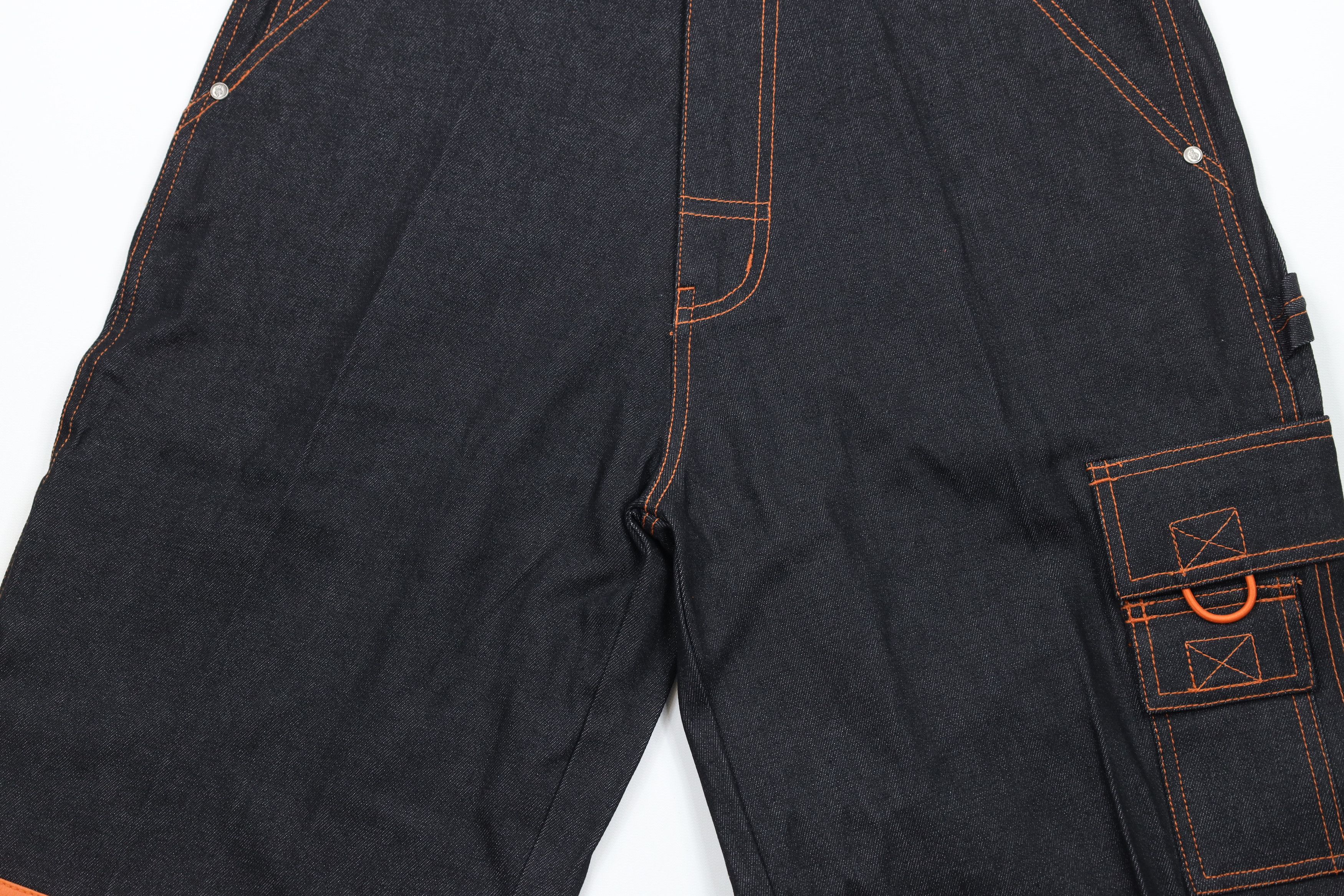 Vintage Deadstock Vintage 90s Streetwear Denim Jean Shorts Black Size US 32 / EU 48 - 3 Thumbnail