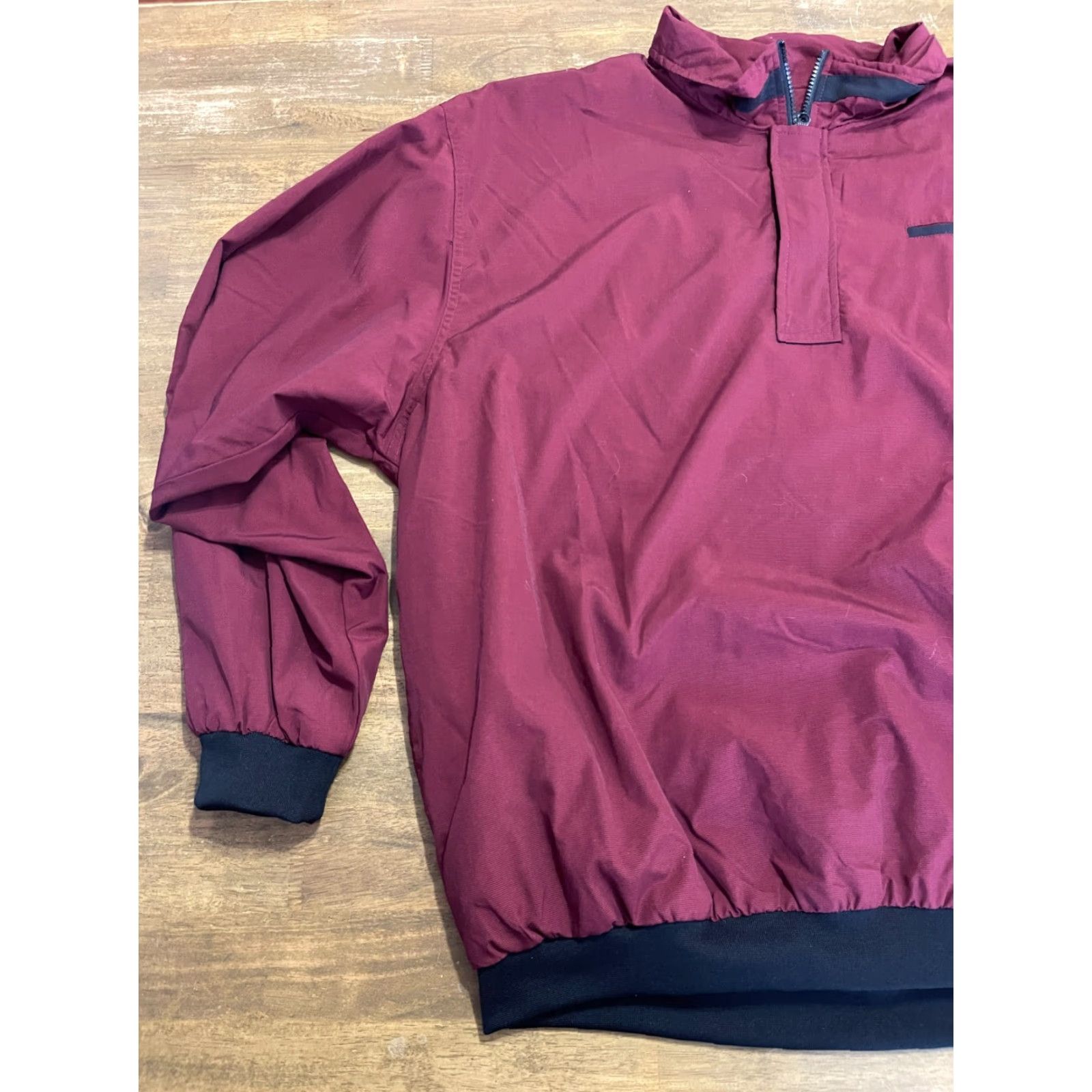 Vintage Daniel Gray Jacket Mens 2XL Windbreaker 1/4 Zip Up Pullover Golf Maroon Gray Size US XXL / EU 58 / 5 - 3 Thumbnail