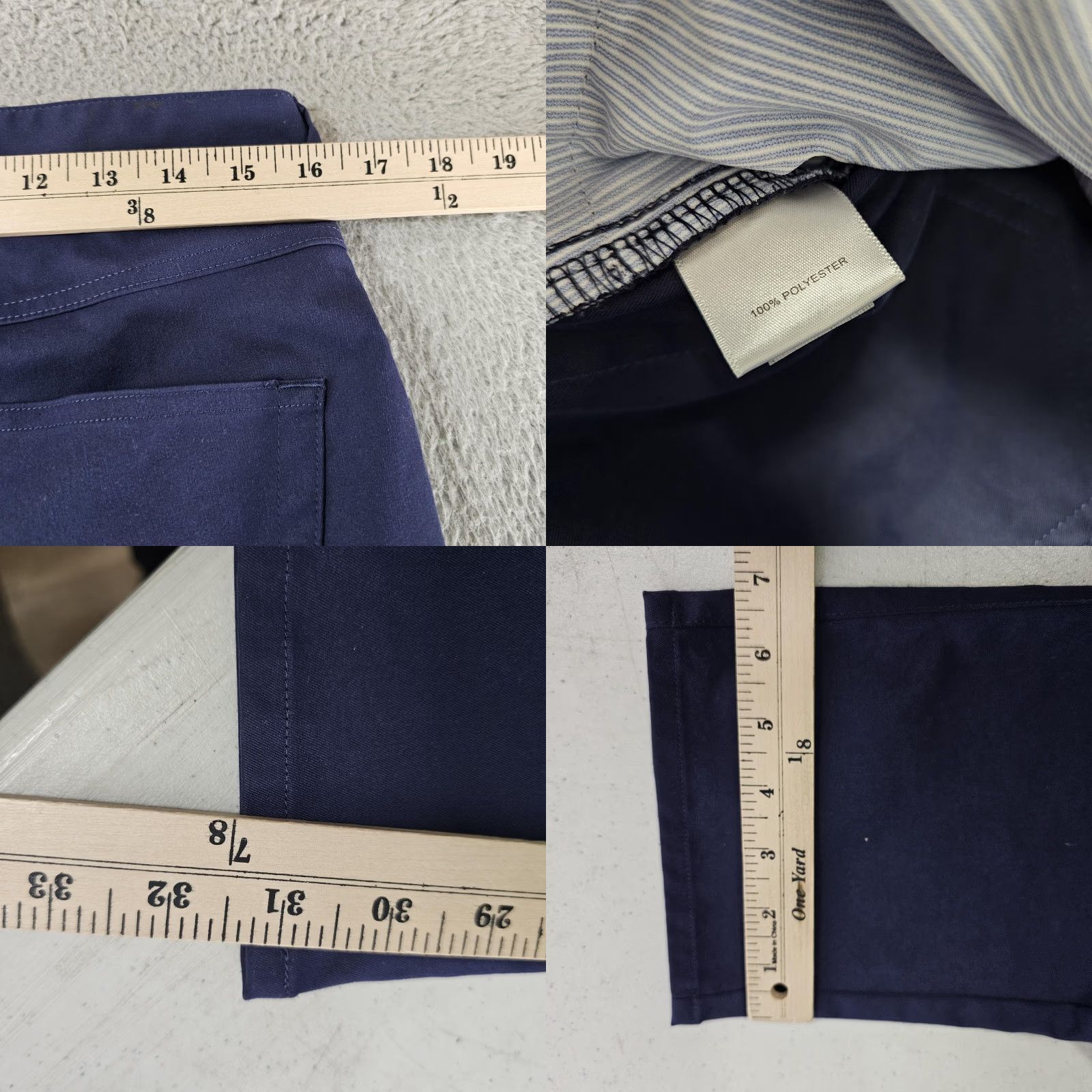 Peter Millar Peter Millar Pants Mens 32x32 Blue Performance Golf Five Pocket Stretch Casual Size US 32 / EU 48 - 8 Thumbnail
