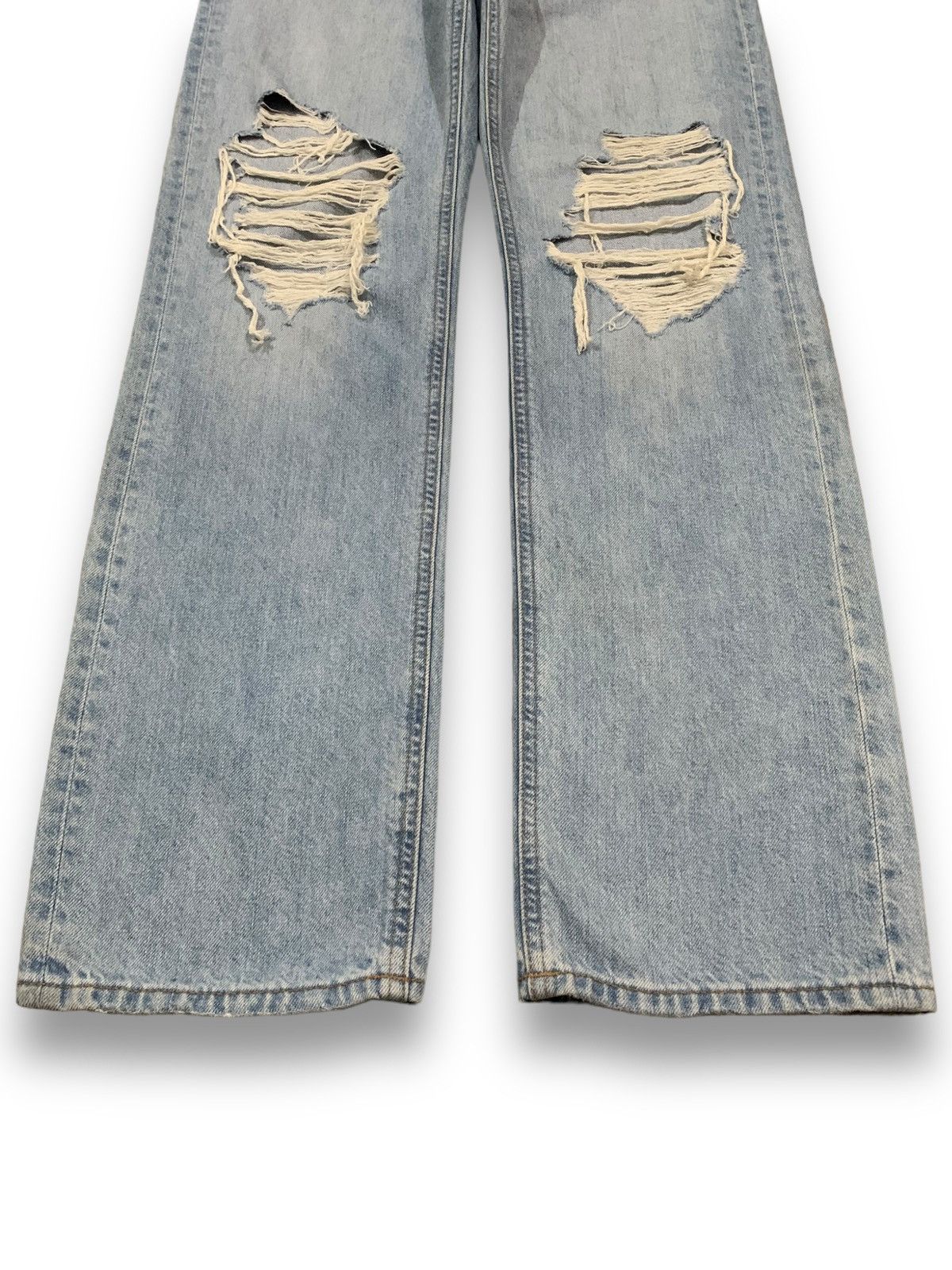 Undercover × Uniqlo Vintage Uniqlo Faded Straight Leg Distressed Grunge Jeans Size US 27 - 6 Thumbnail