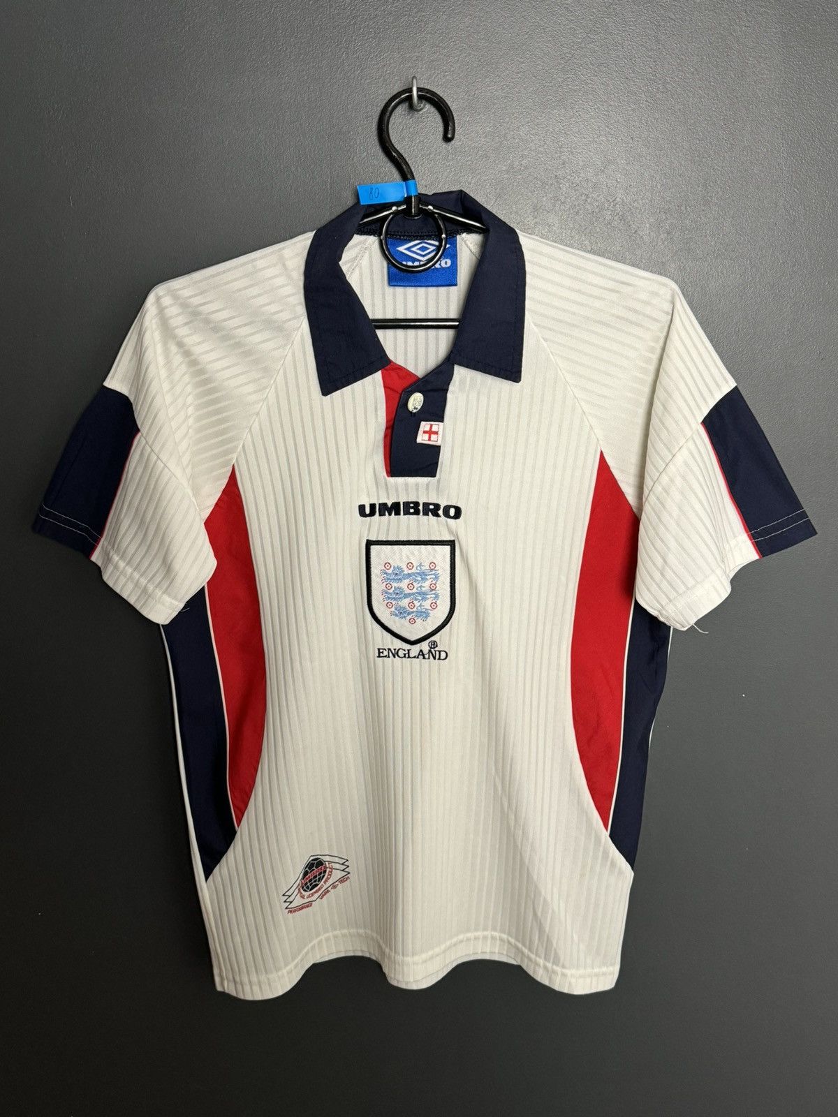 Umbro KIDS England National Team 97/99 Home Football Jersey Size US XS / EU 42 / 0 - 1 Thumbnail