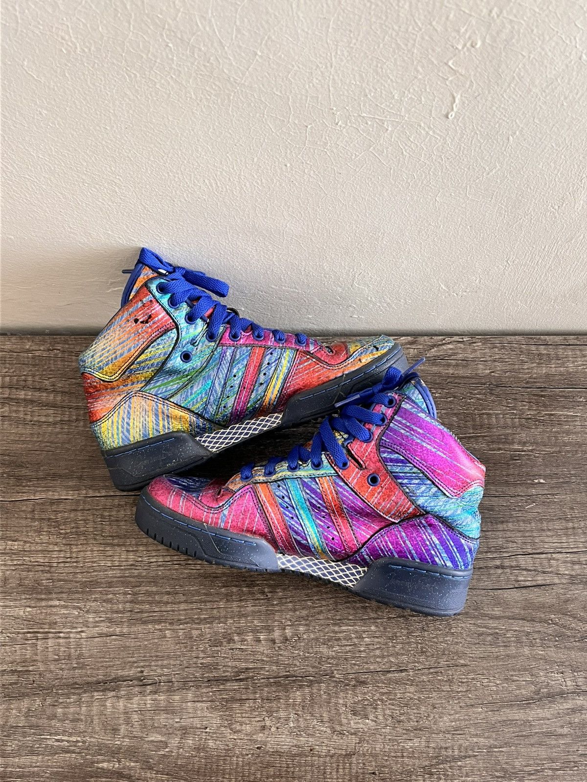Adidas × Jeremy Scott Foil Sneakers Size US 7 / IT 37 - 5 Thumbnail