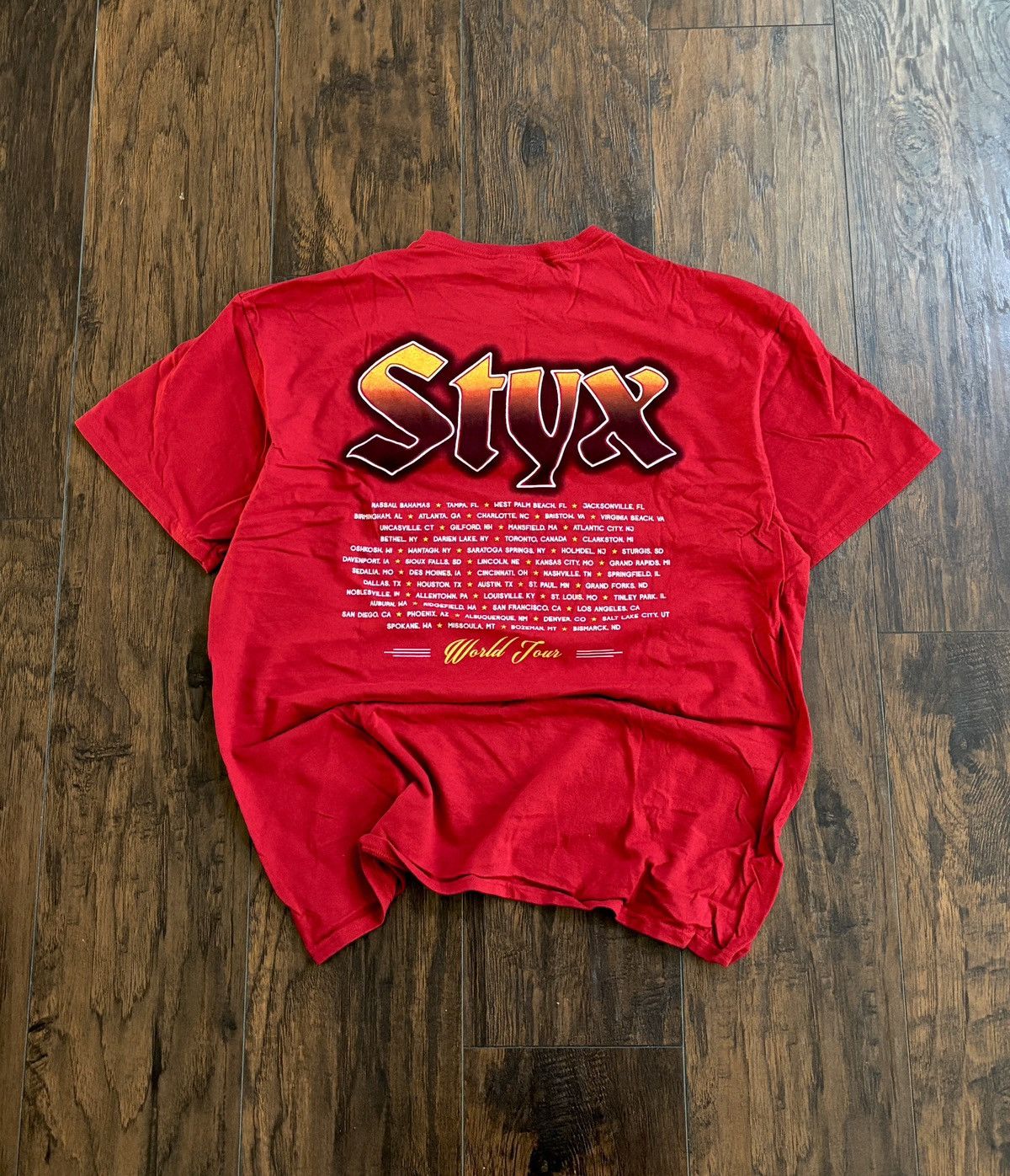 Band Tees Crazy Y2K Vintage Styx Tour Tshirt XL Size US XL / EU 56 / 4 - 2 Thumbnail
