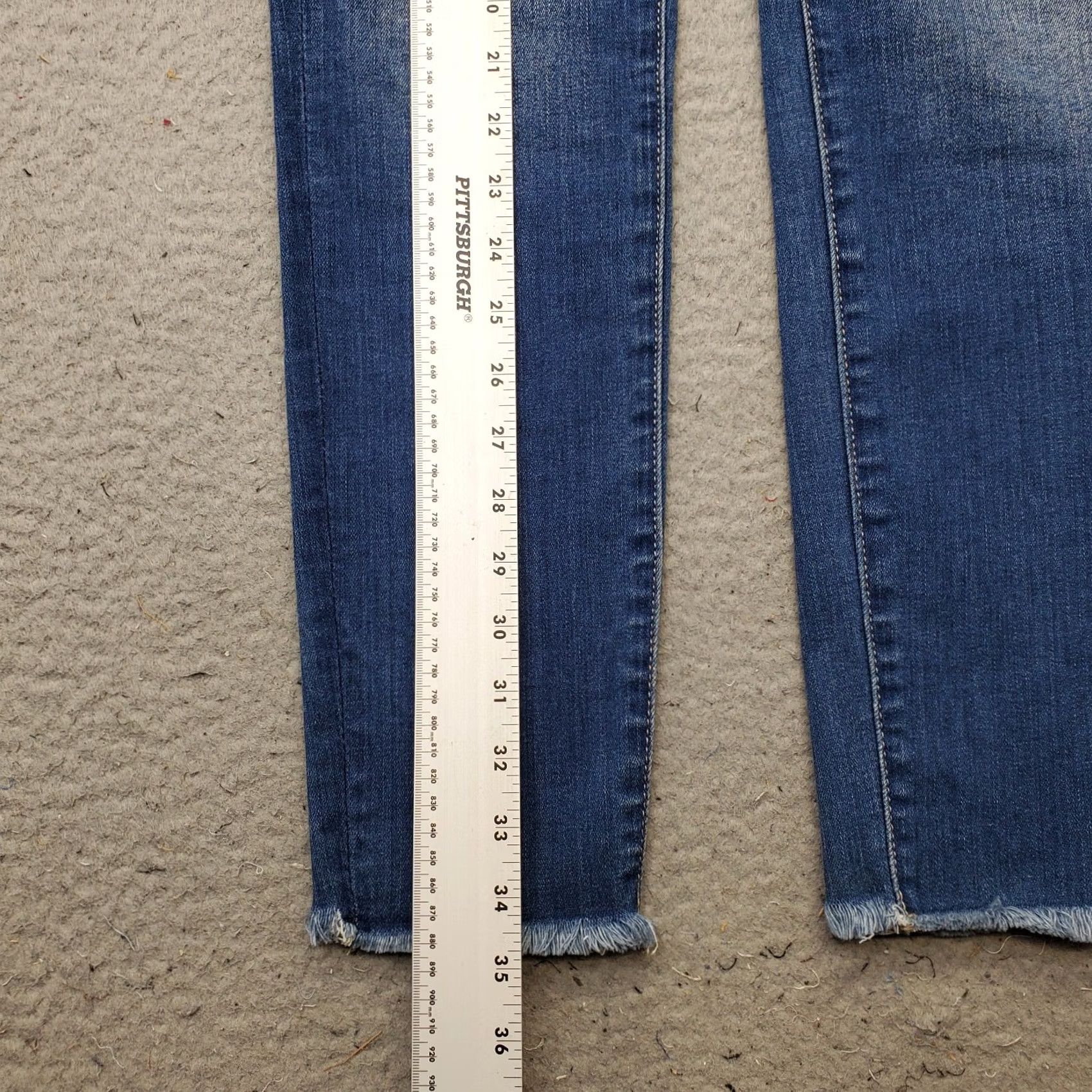 American Eagle Outfitters American Eagle Outfitters Women's Jeans Jegging Crop 8 Blue Denim 5-Pocket Stretch Inseam 26" Regular Size 30" / US 8 / IT 44 - 3 Thumbnail