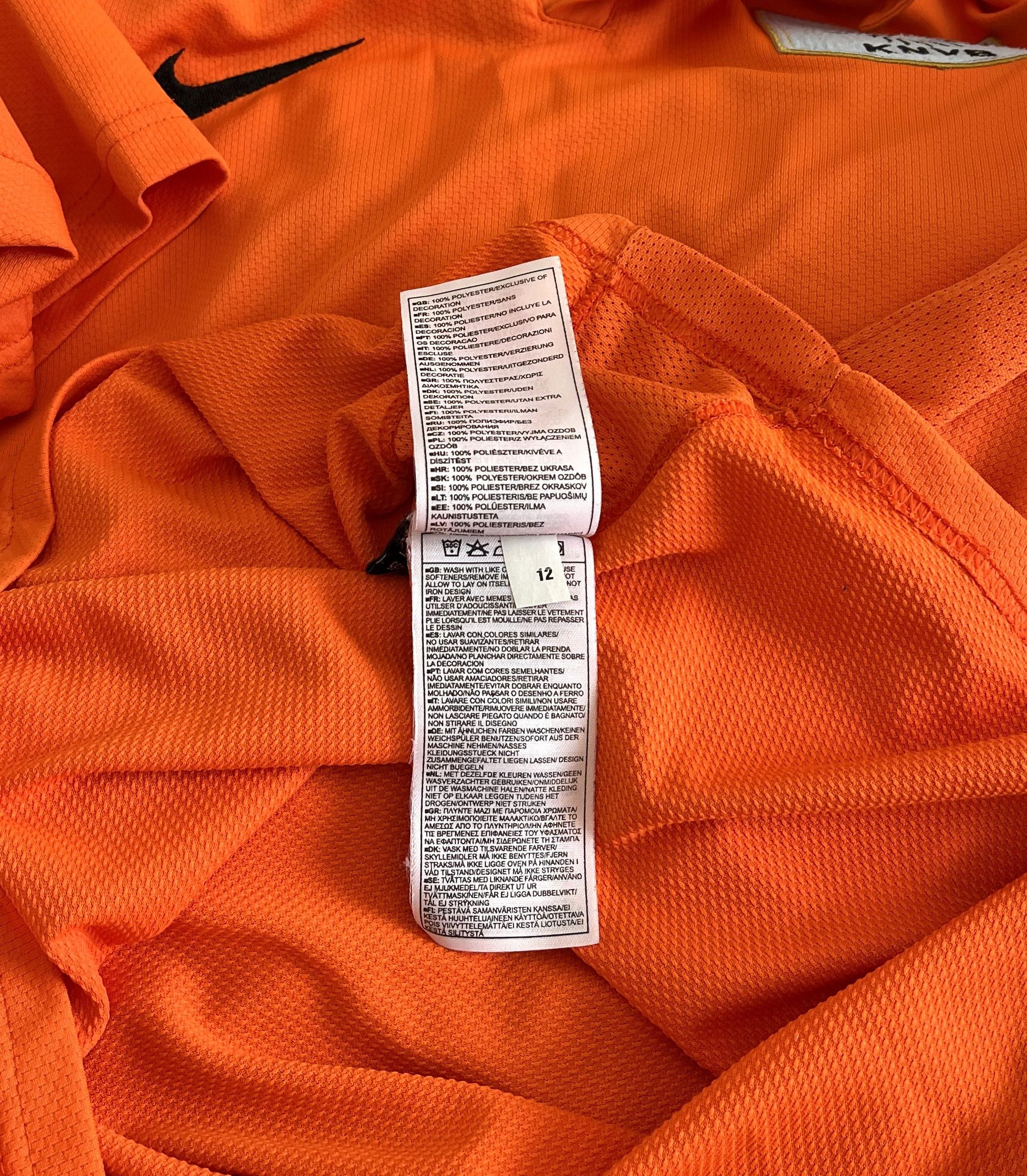 Nike × Vintage Nike Vintage Netherlands Holland Football Size US XS / EU 42 / 0 - 6 Thumbnail
