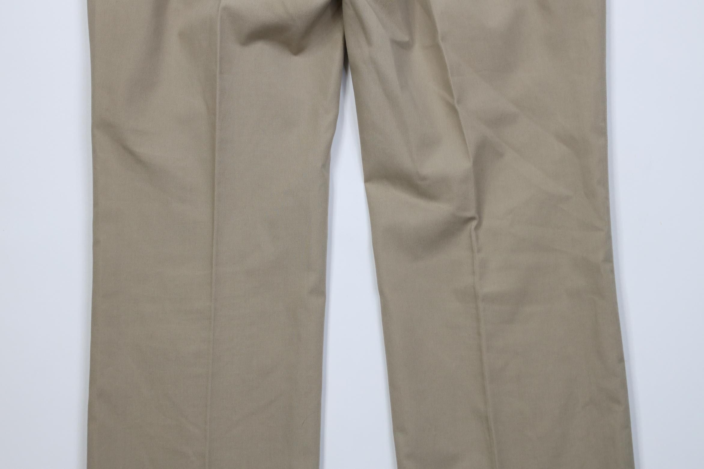 Orvis Vintage 70s Orvis Flared Wide Leg Chino Pants Beige USA Size US 38 / EU 54 - 15 Thumbnail