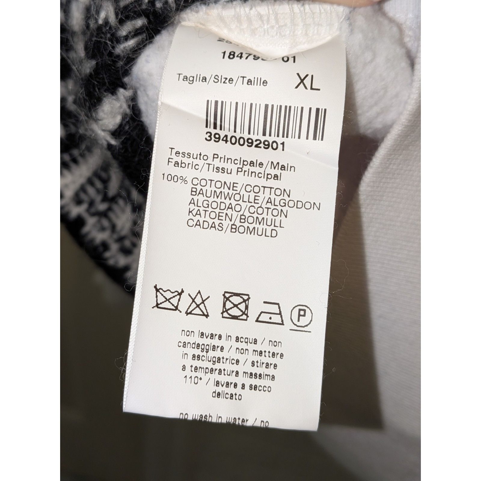 MSGM MSGM Milano 2018 Fair Isle XL Mixed Media Sweater Hoodie Size US XL / EU 56 / 4 - 11 Thumbnail