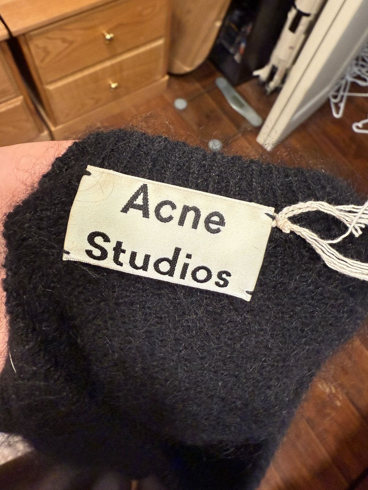 Acne Studios Acne Studios Demi Mix PAW14 Wool Mohair Black Sweater Size US S / EU 44-46 / 1 - 3 Thumbnail