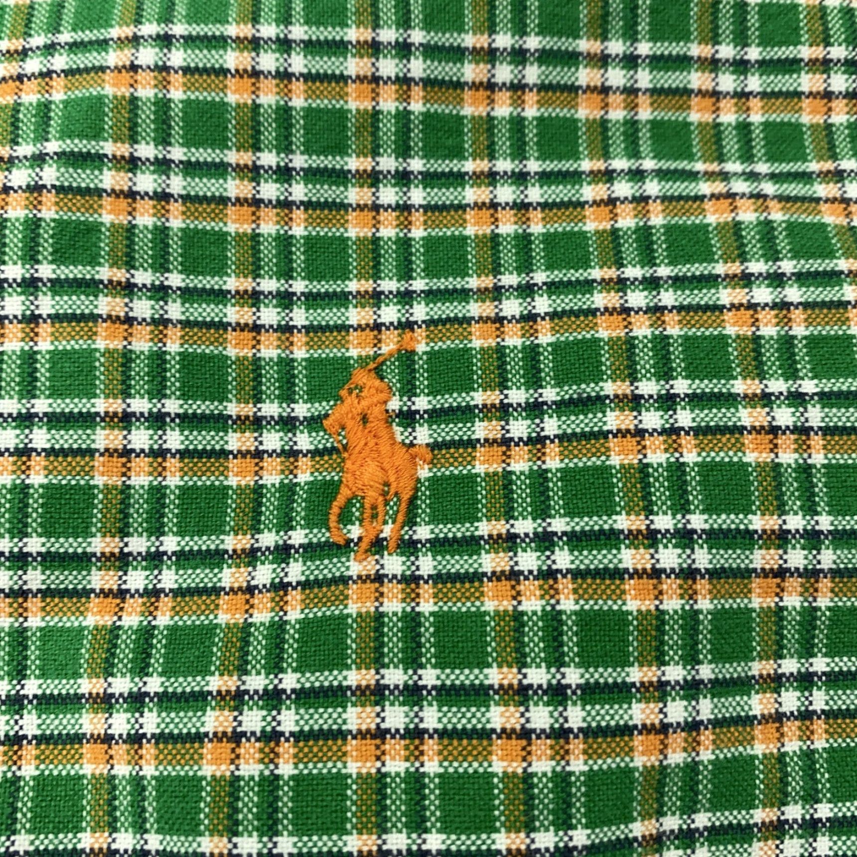 Ralph Lauren RALPH LAUREN Men's XL Green Orange Plaid Classic Fit Long Sleeve Button-Up Casual Shirt Size US XL / EU 56 / 4 - 2 Thumbnail