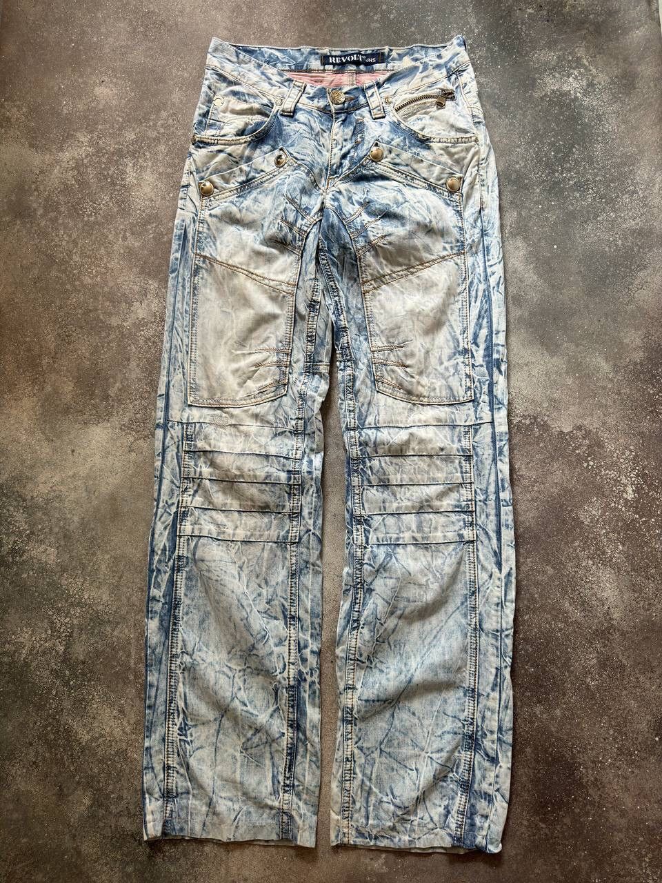 Hysteric Glamour × Japanese Brand Amazing Japanese Multipocket Washed Jeans (rick owens vibe) Size US 30 / EU 46 - 1 Thumbnail