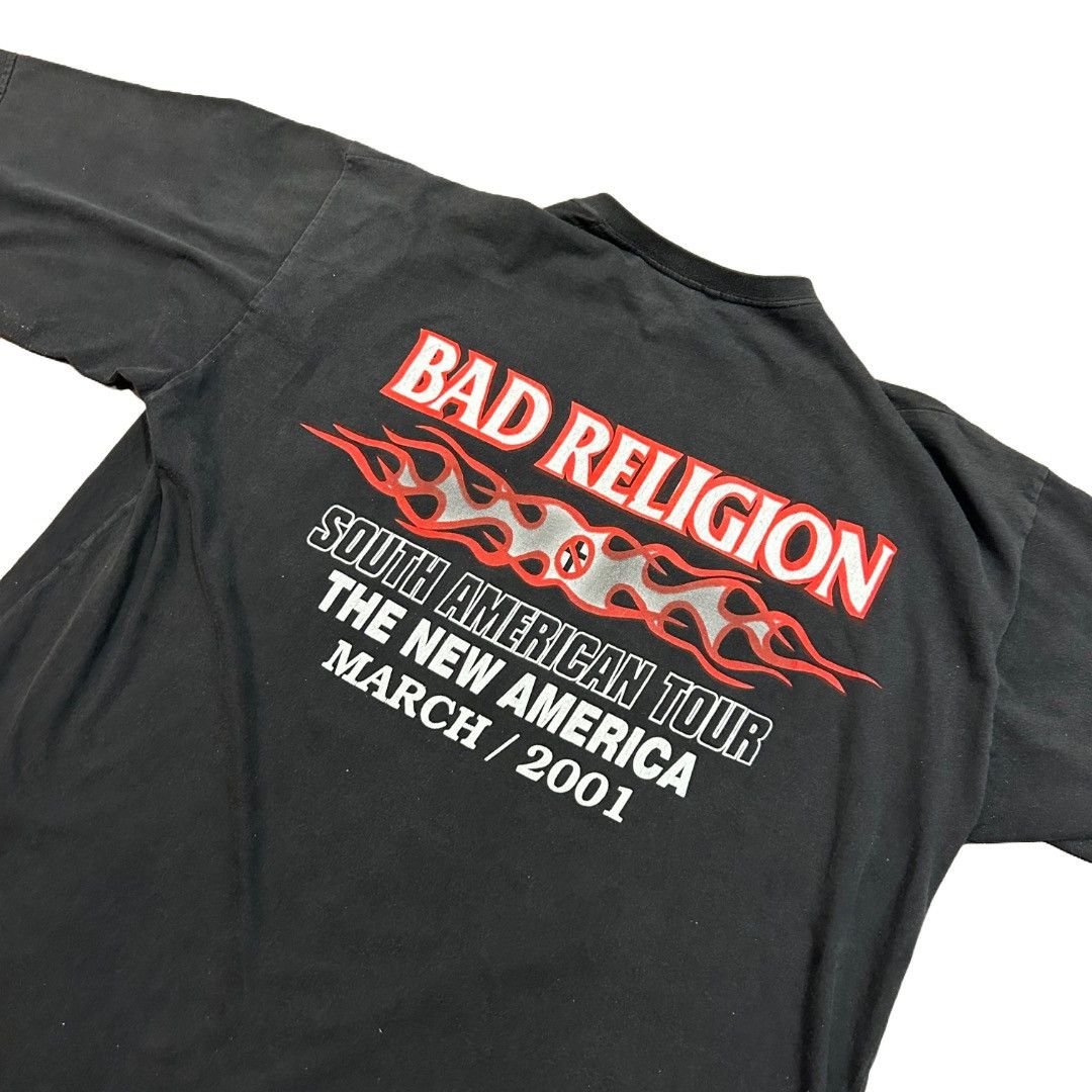 Band Tees × Vintage 2001 Bad Religion Tour Band Tee T Shirt Size Large Size US L / EU 52-54 / 3 - 4 Thumbnail