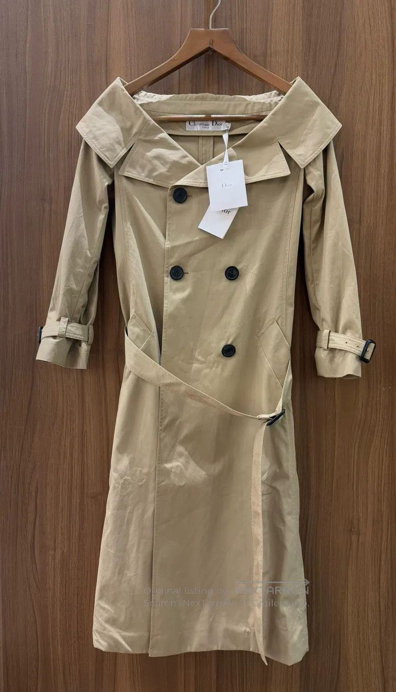Dior Dior One-shoulder long windbreaker jacket Size XS / US 0-2 / IT 36-38 - 1 Thumbnail