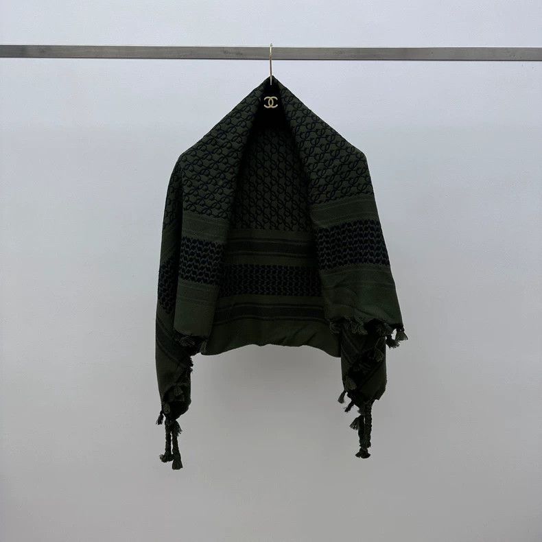 Loewe LOEWE Green large square scarf Size ONE SIZE - 2 Thumbnail