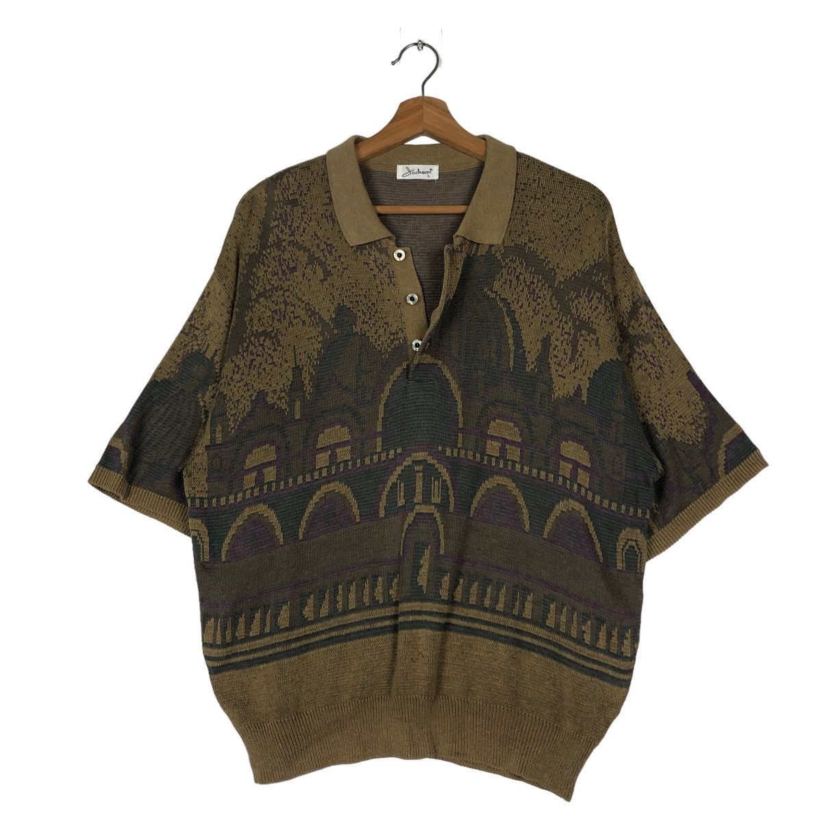 Japanese Brand 🔥Vintage 80’s Knit Cardigan Sweathsirt Jackson Japan Made Size US L / EU 52-54 / 3 - 10 Thumbnail