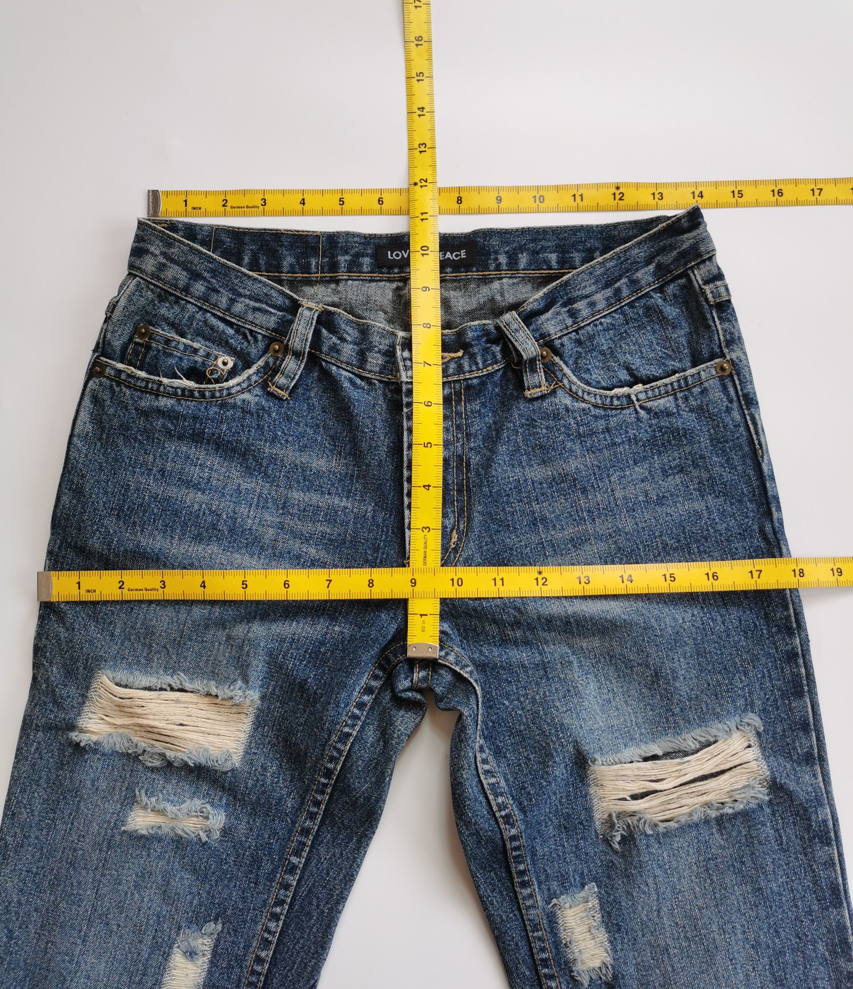 Japanese Brand Peace love flare jeans bootcut bell bottoms Size 28" / US 6 / IT 42 - 5 Thumbnail