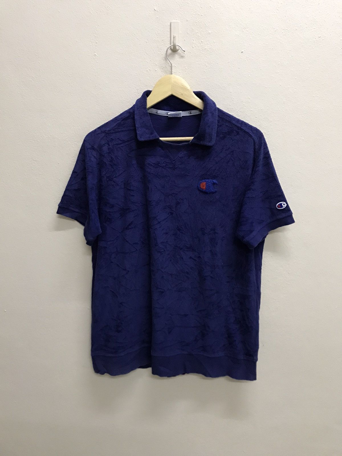 Champion Vintage Champion Micro Fleece Polo Shirt Size US M / EU 48-50 / 2 - 3 Thumbnail